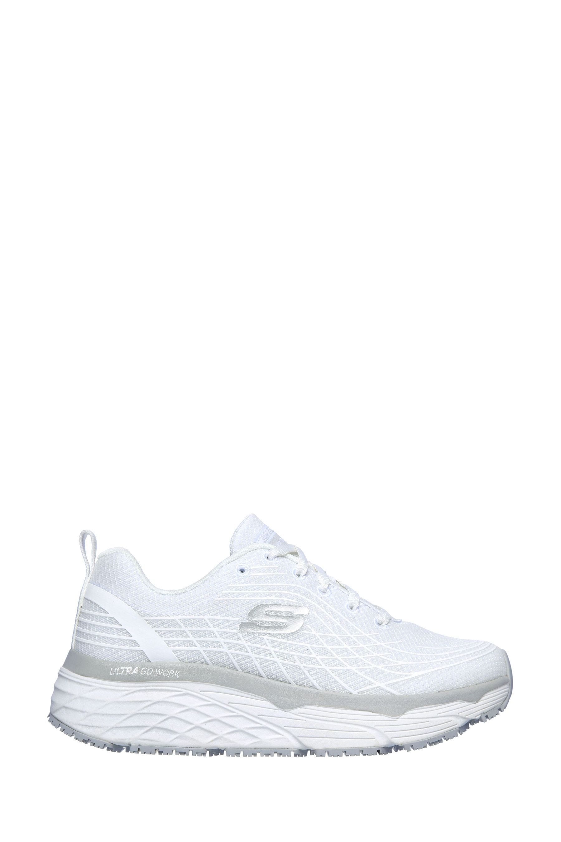 Buy Skechers White Elite Slip Resistant Arch Fit Womens Trainers from ...