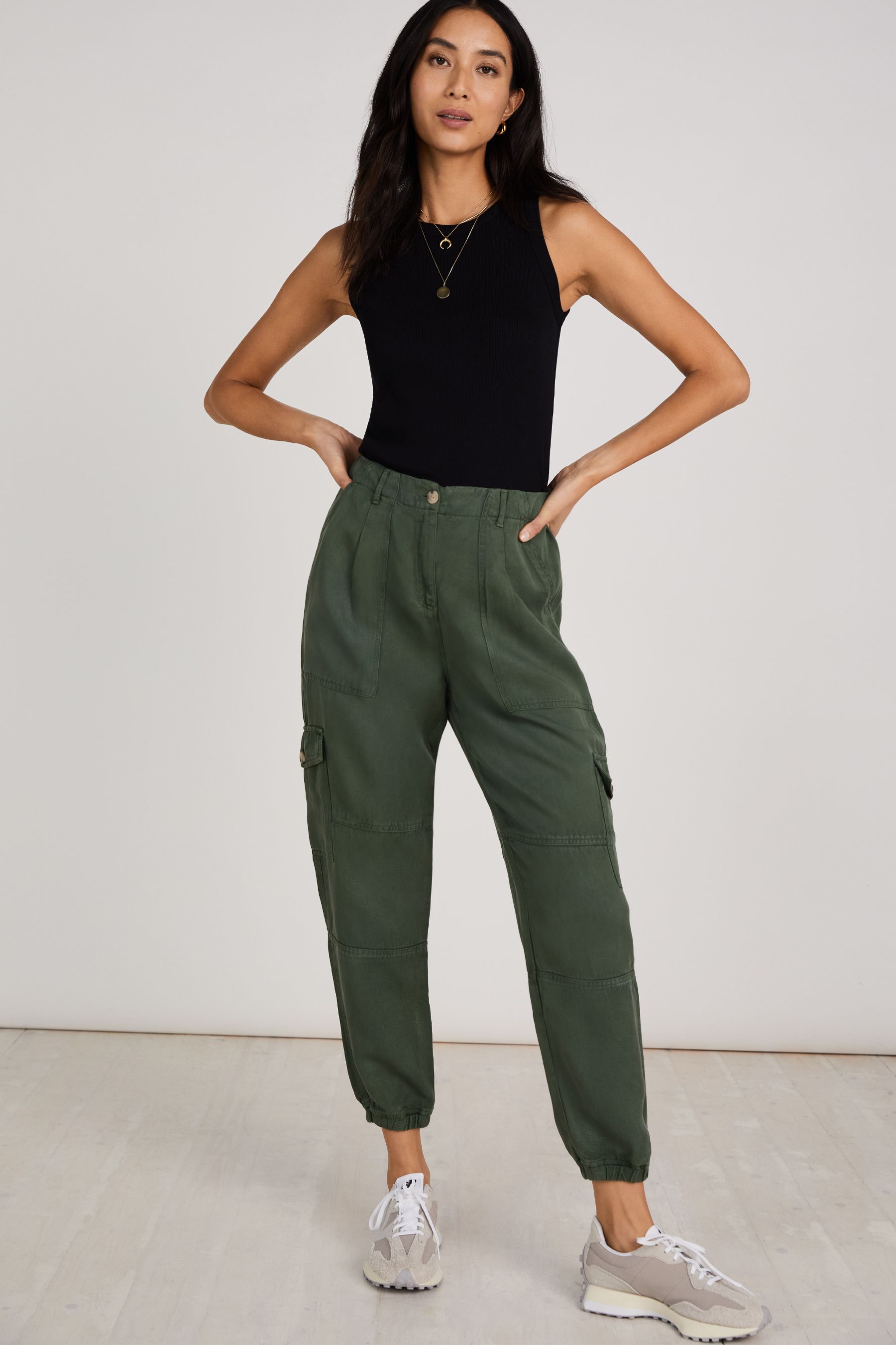 Buy Baukjen Green Kinsley Cargo Trousers with Tencel™ from the Next UK ...