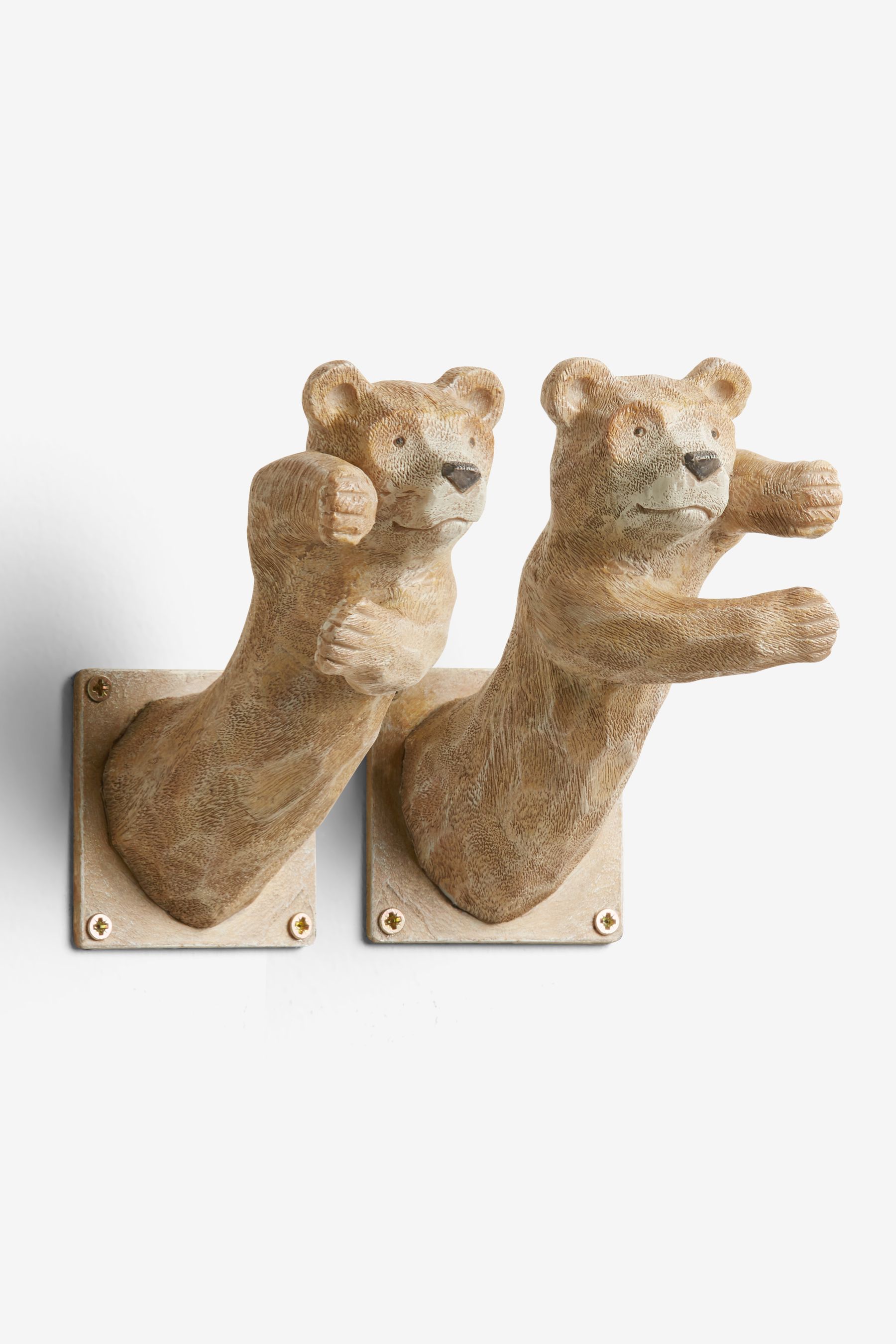 Buy Set of 2 Natural Barnaby Bear Curtain Holdbacks from the Next UK