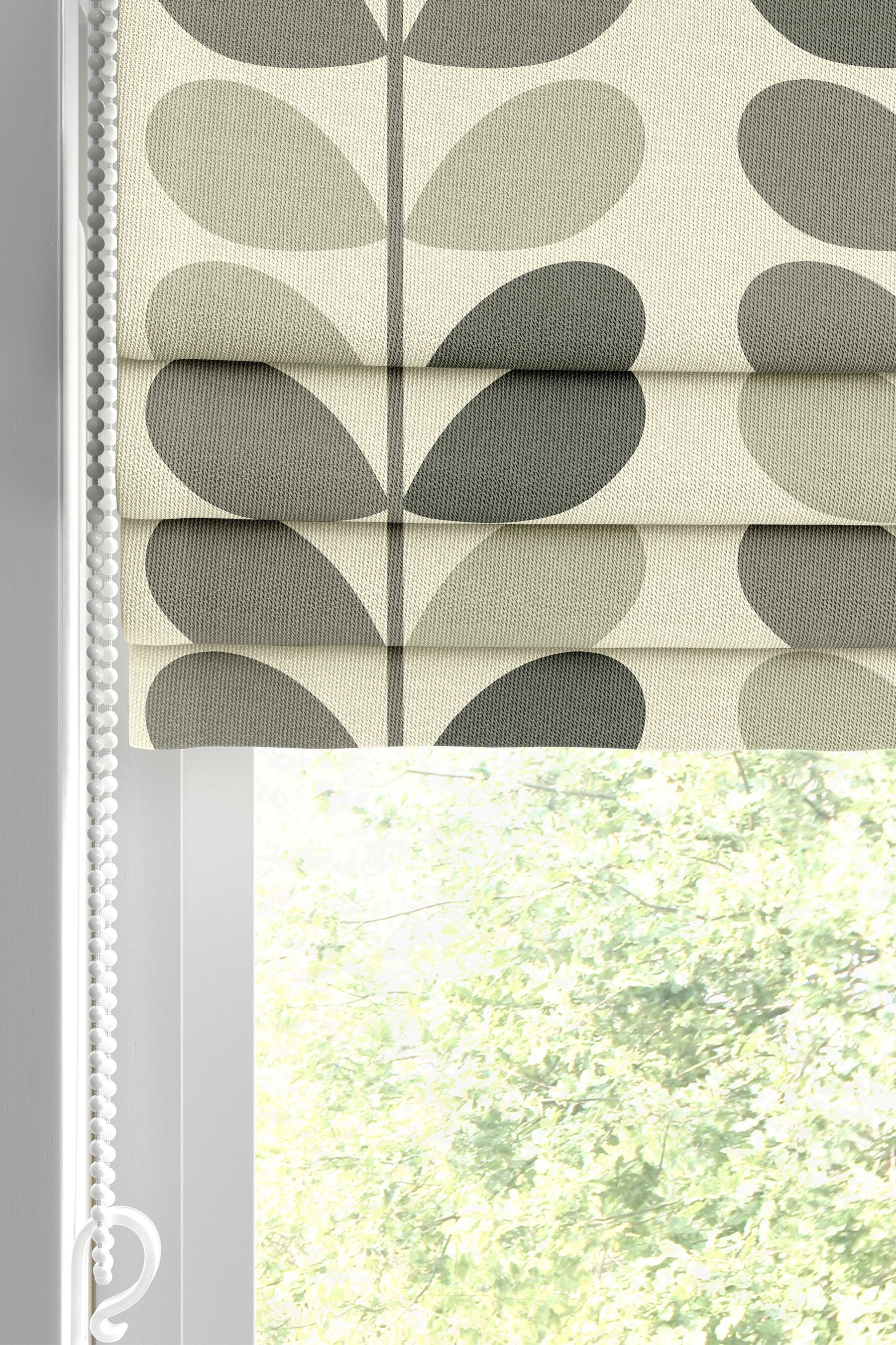 Buy Orla Kiely Grey Multi Stem Made To Measure Roman Blind from the