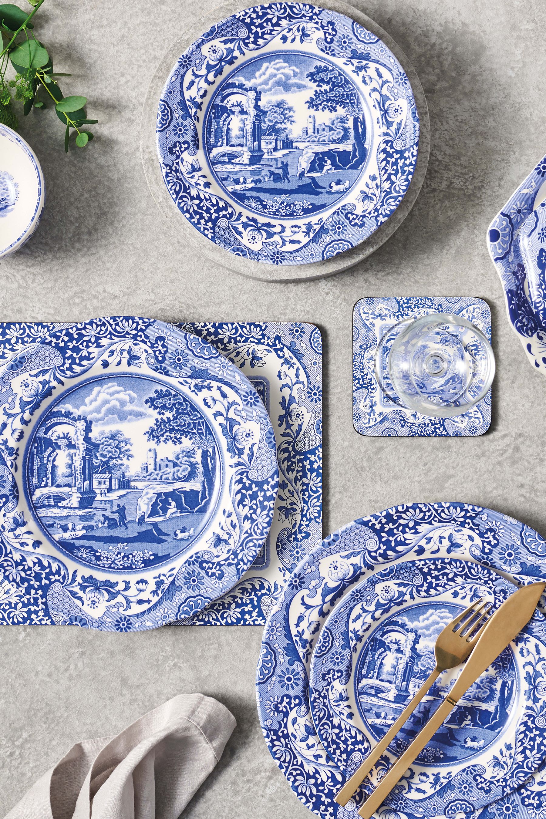 Buy 12 Piece Blue Spode Italian Dinner Set from the Next UK online shop