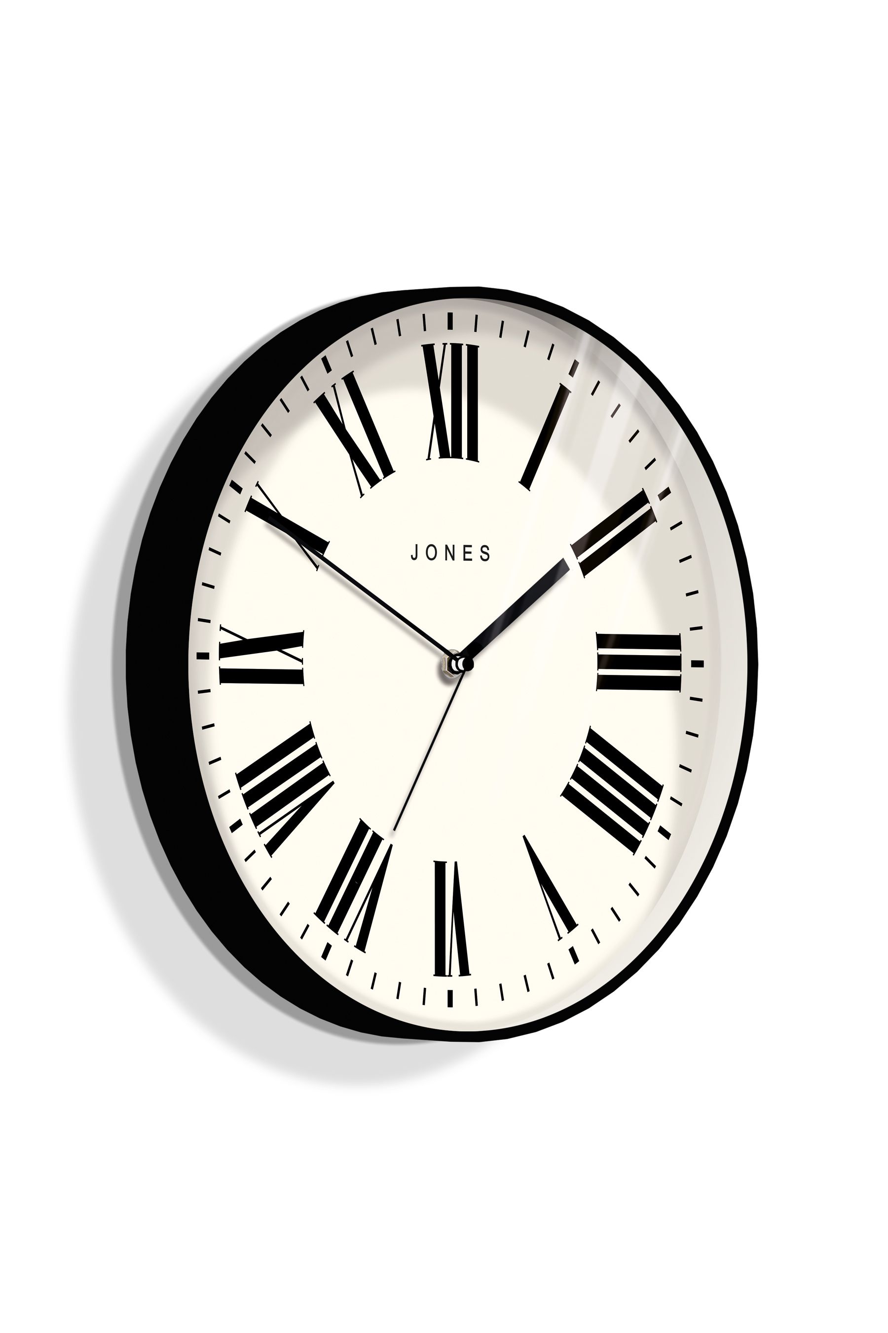 Buy Jones Clocks Black Magazine Black Wall Clock from the Next UK