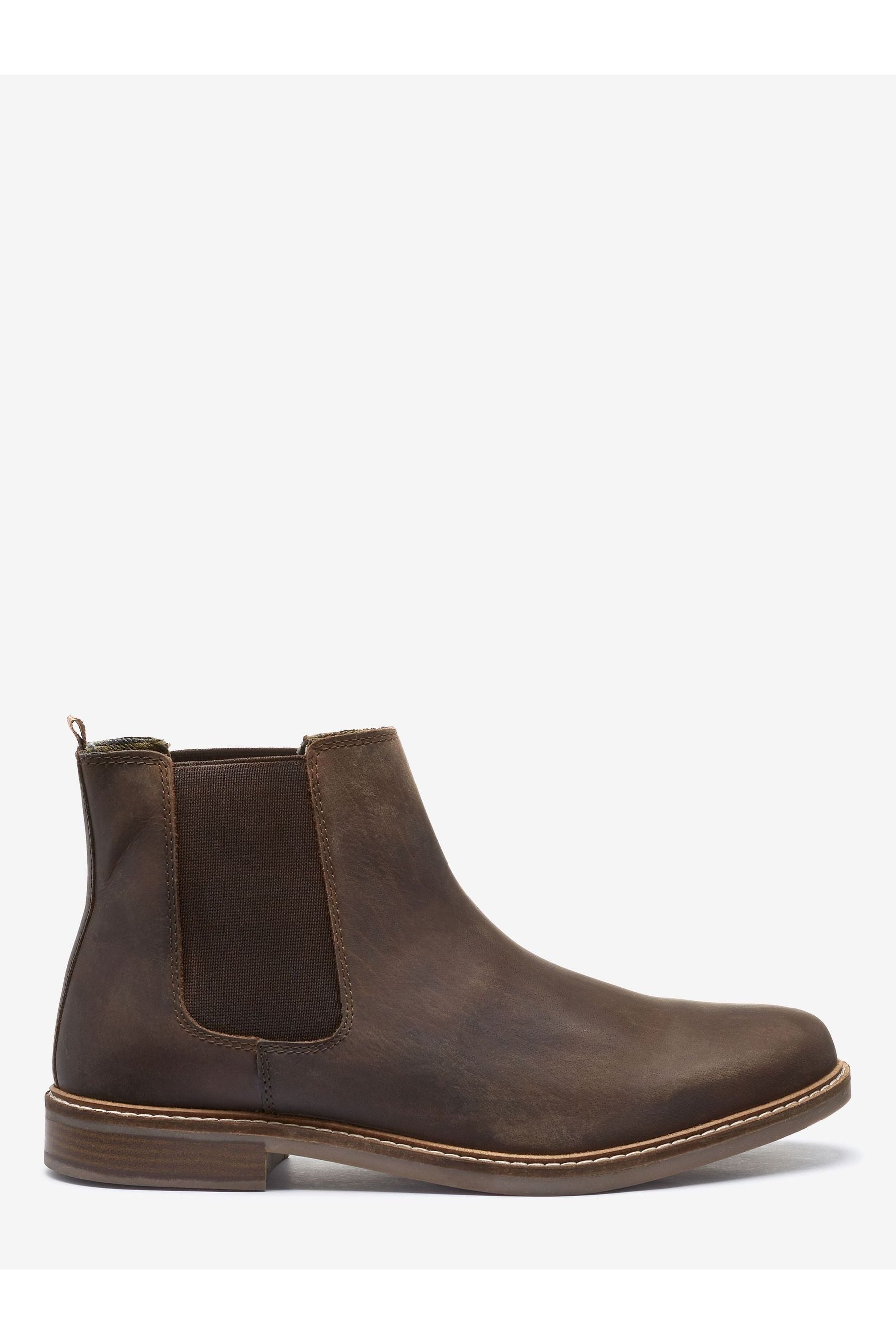 Buy Brown Waxy Finish Leather Chelsea Boots from the Next UK online shop