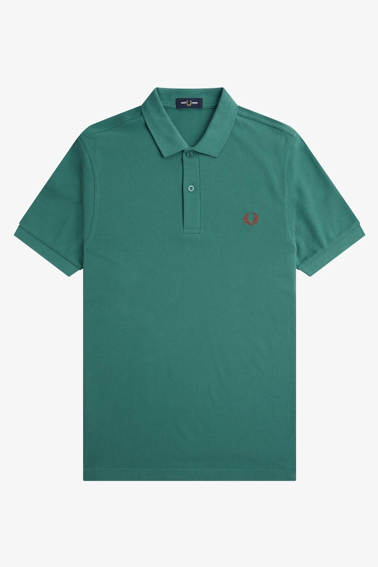 Мятный Зеленый - Однотонная рубашка поло Fred Perry - Image 1 of 1
