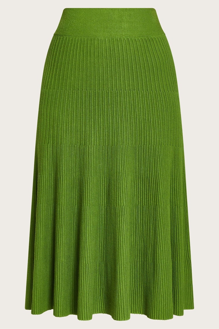 Monsoon Green Ola Ottoman Rib Skirt - Image 1 of 1