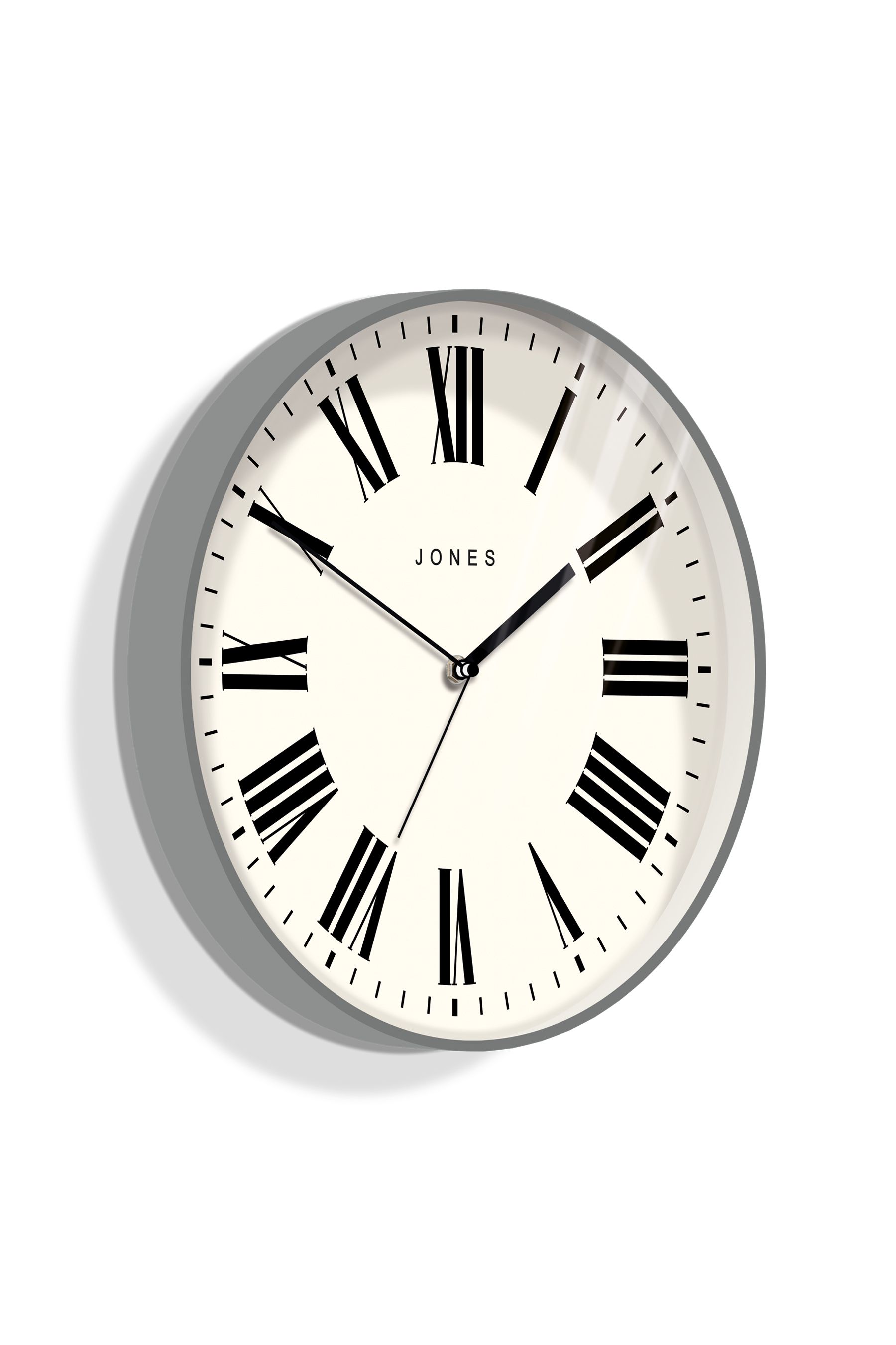 Buy Jones Clocks Grey Magazine Grey Wall Clock from the Next UK online shop