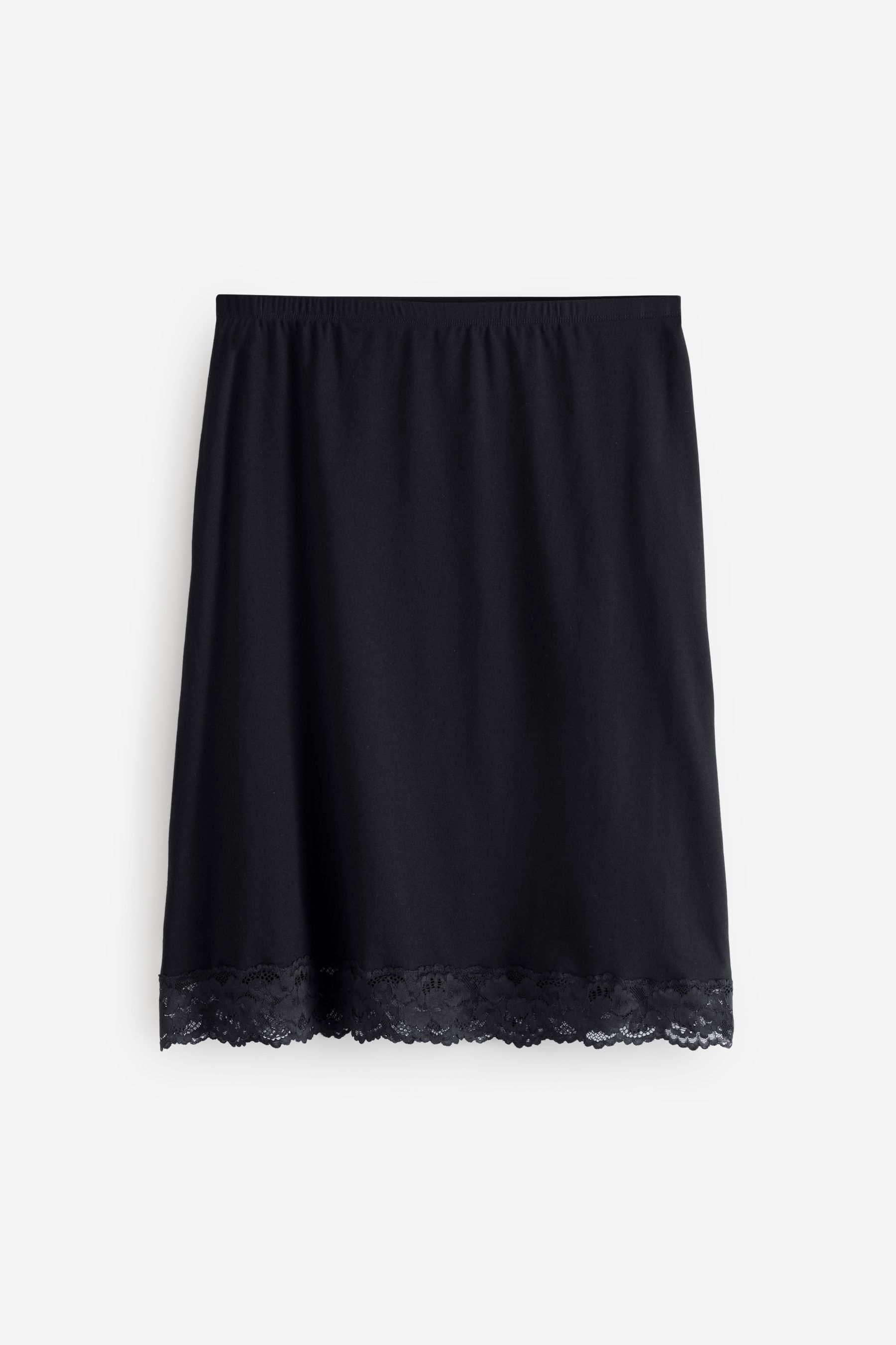 Buy Black/White Cotton Long Half Slips 2 Pack from the Next UK online shop