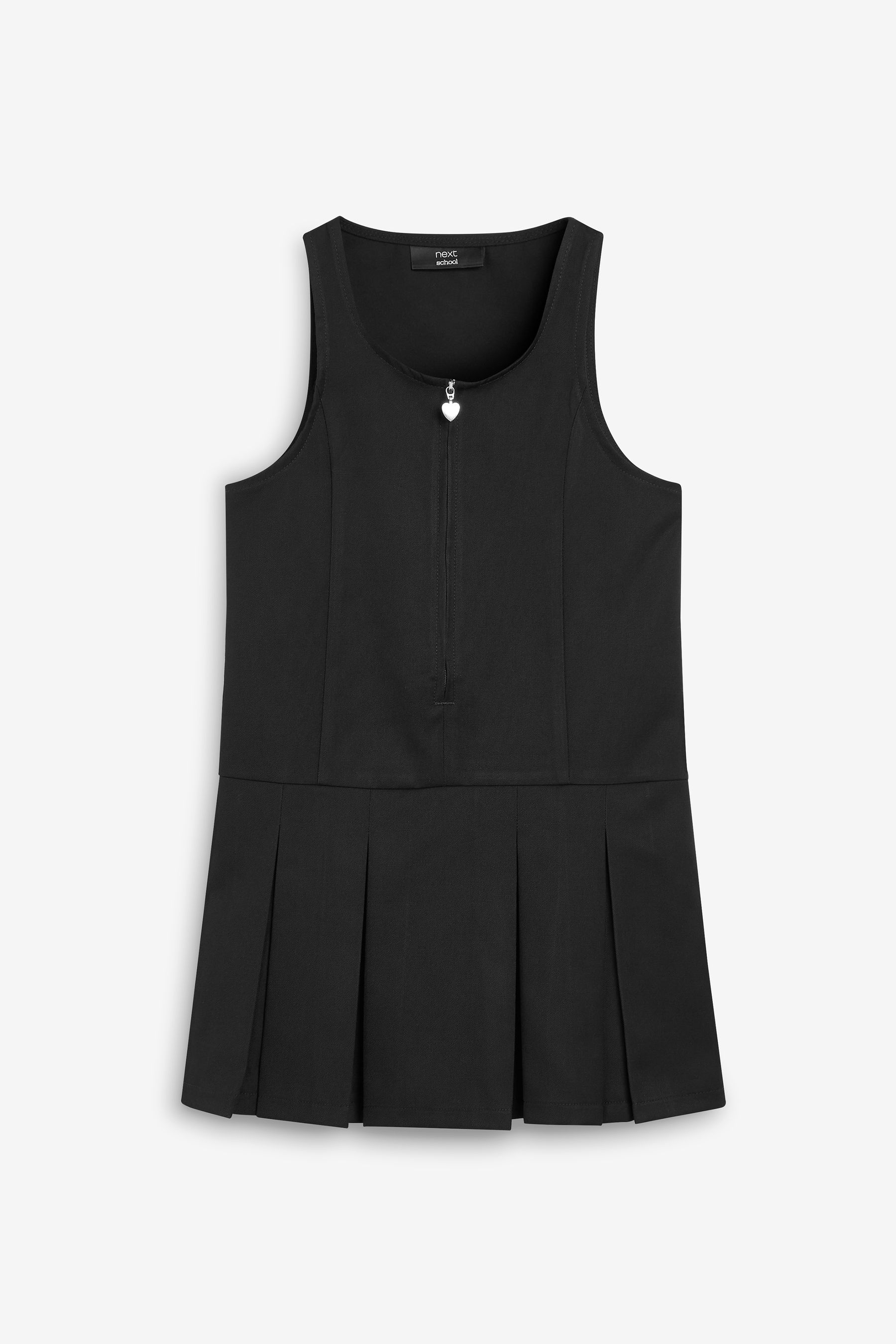 Buy Black Zip Front School Pinafore (3-14yrs) from the Next UK online shop