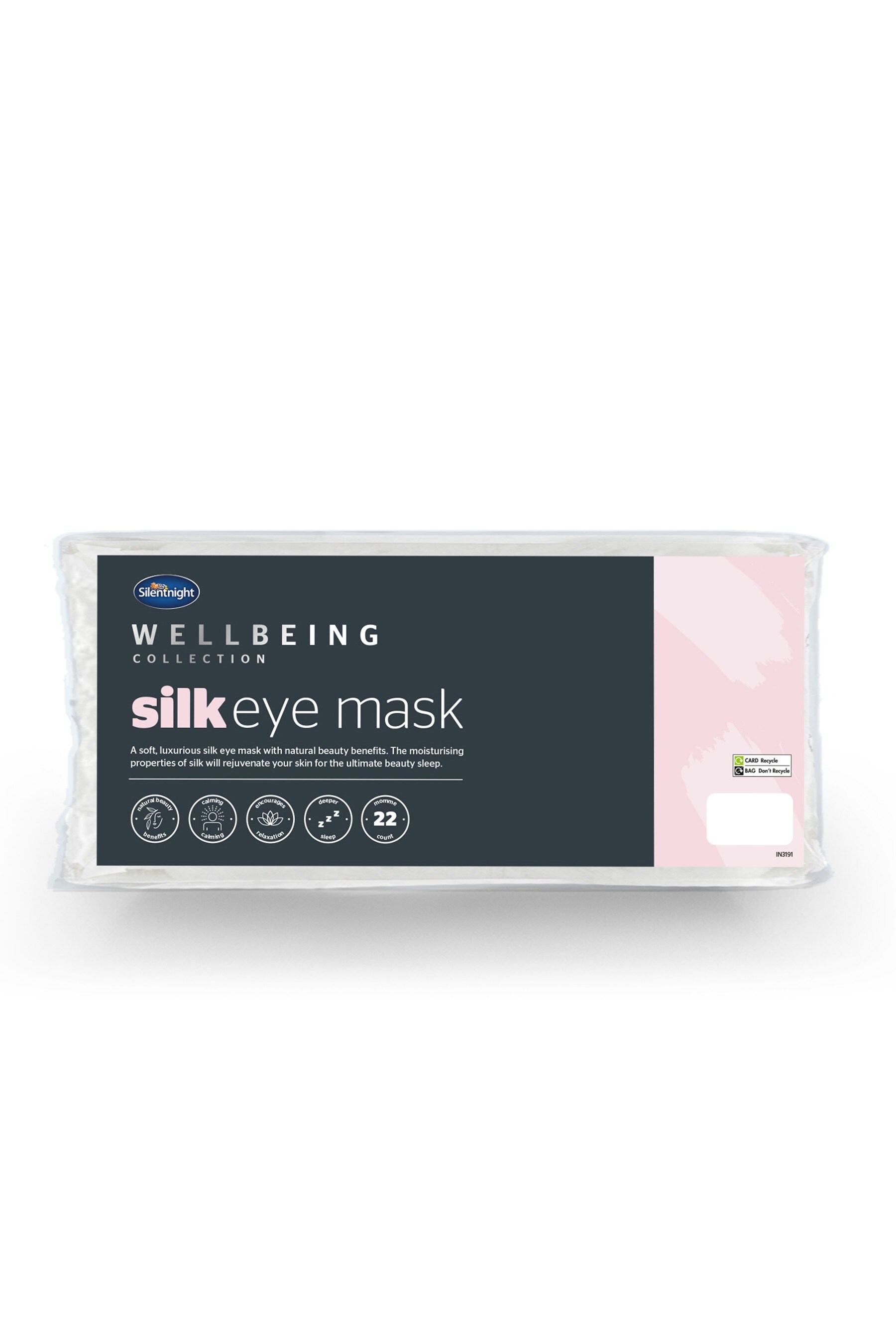 Buy Silentnight Pink Wellbeing Silk Eye Mask from the Next UK online shop