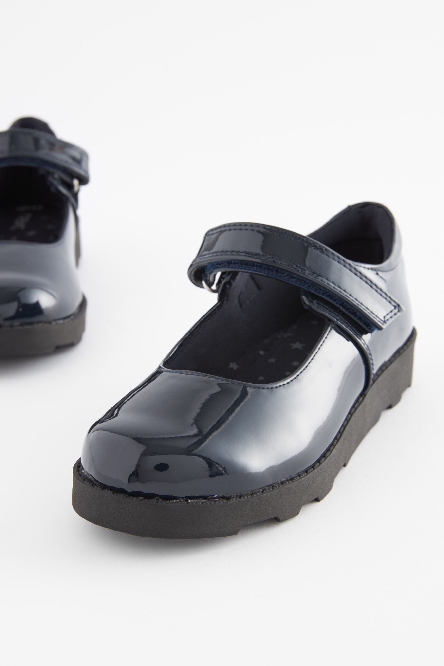 Buy Navy Patent Junior School Mary Jane Shoes from the Next UK online shop