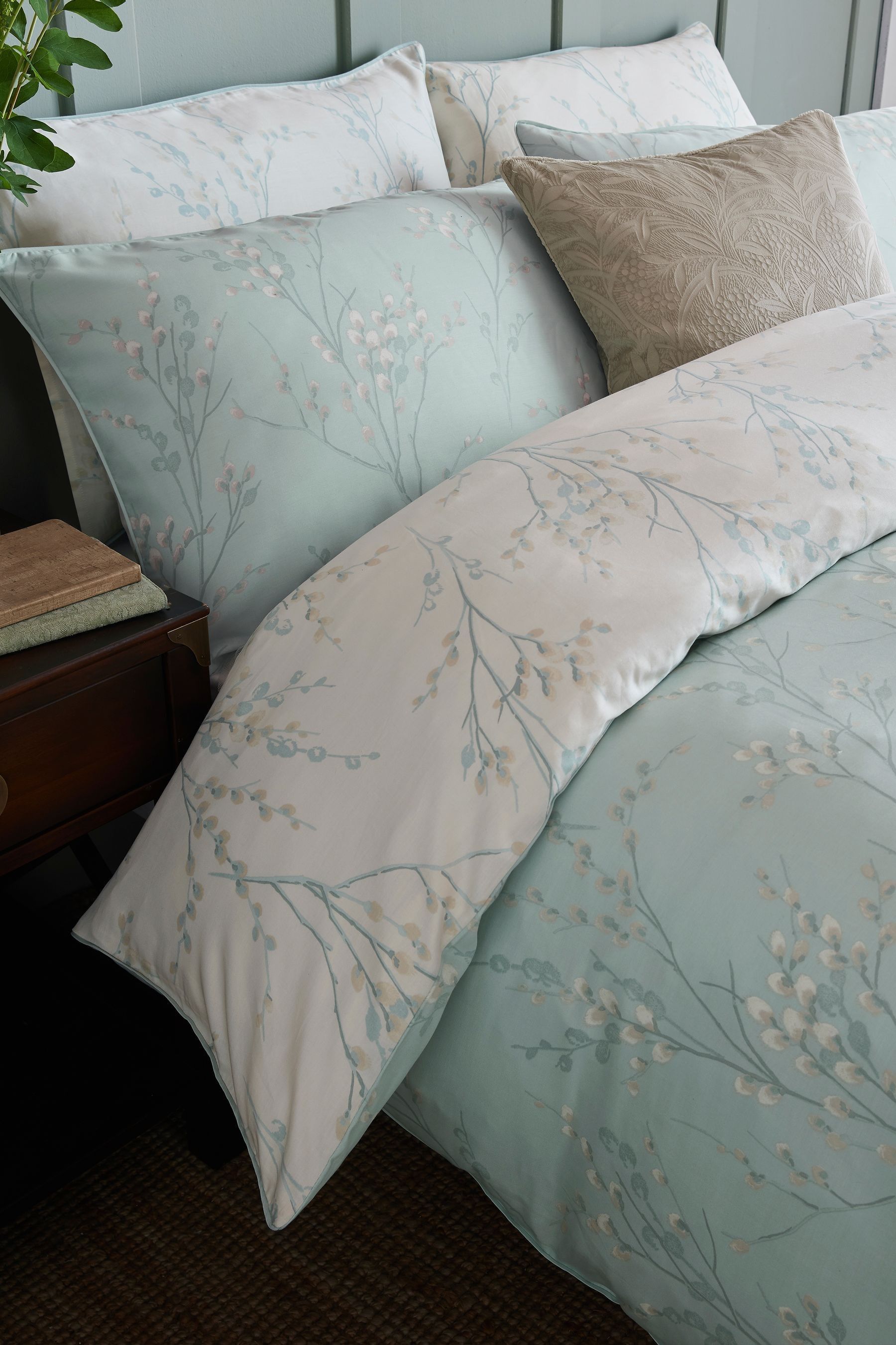 Buy Laura Ashley Duck Egg Blue Pussy Willow Duvet Cover and Pillowcase