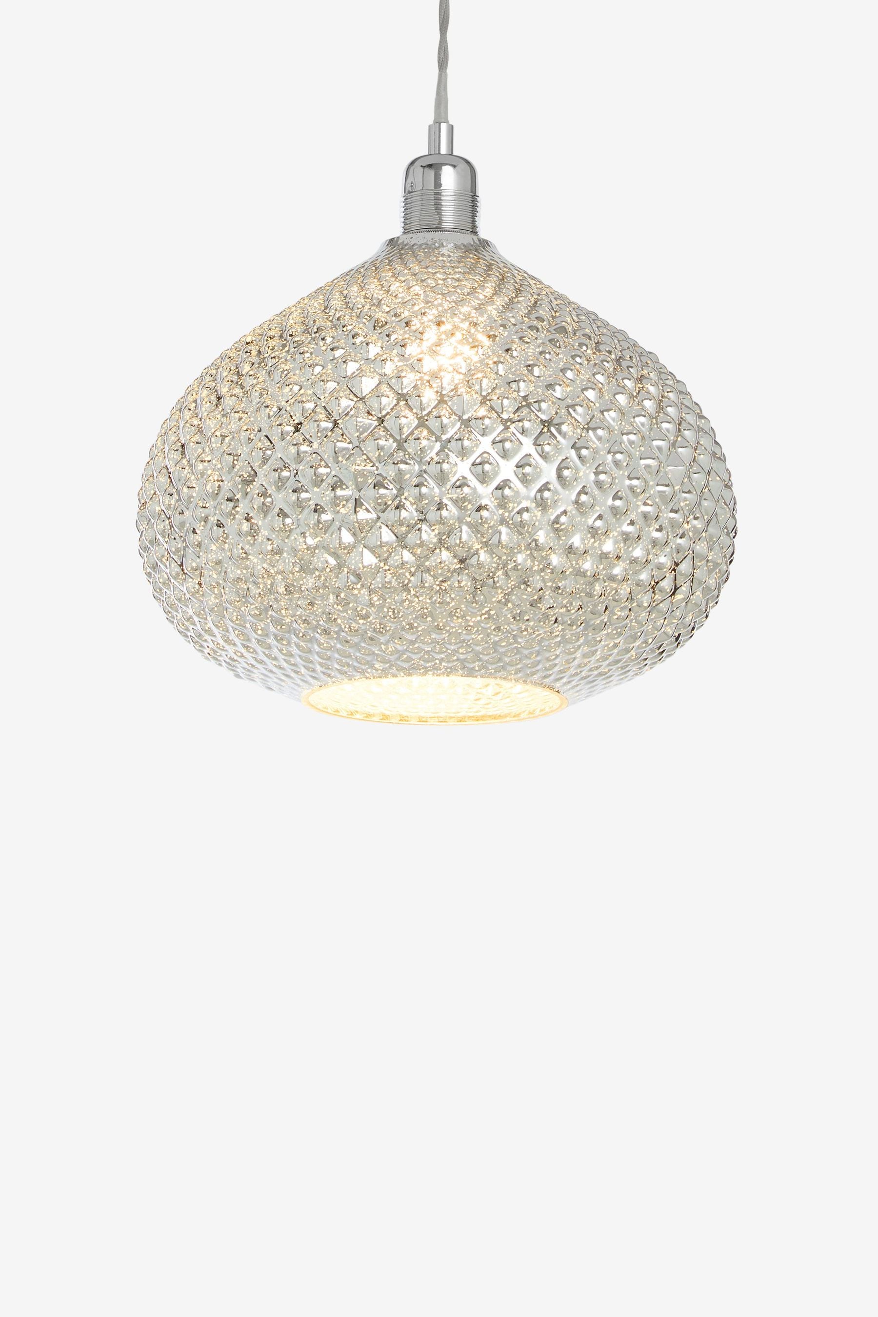 Buy Chrome Glamour Easy Fit Pendant Lamp Shade from the Next UK online shop