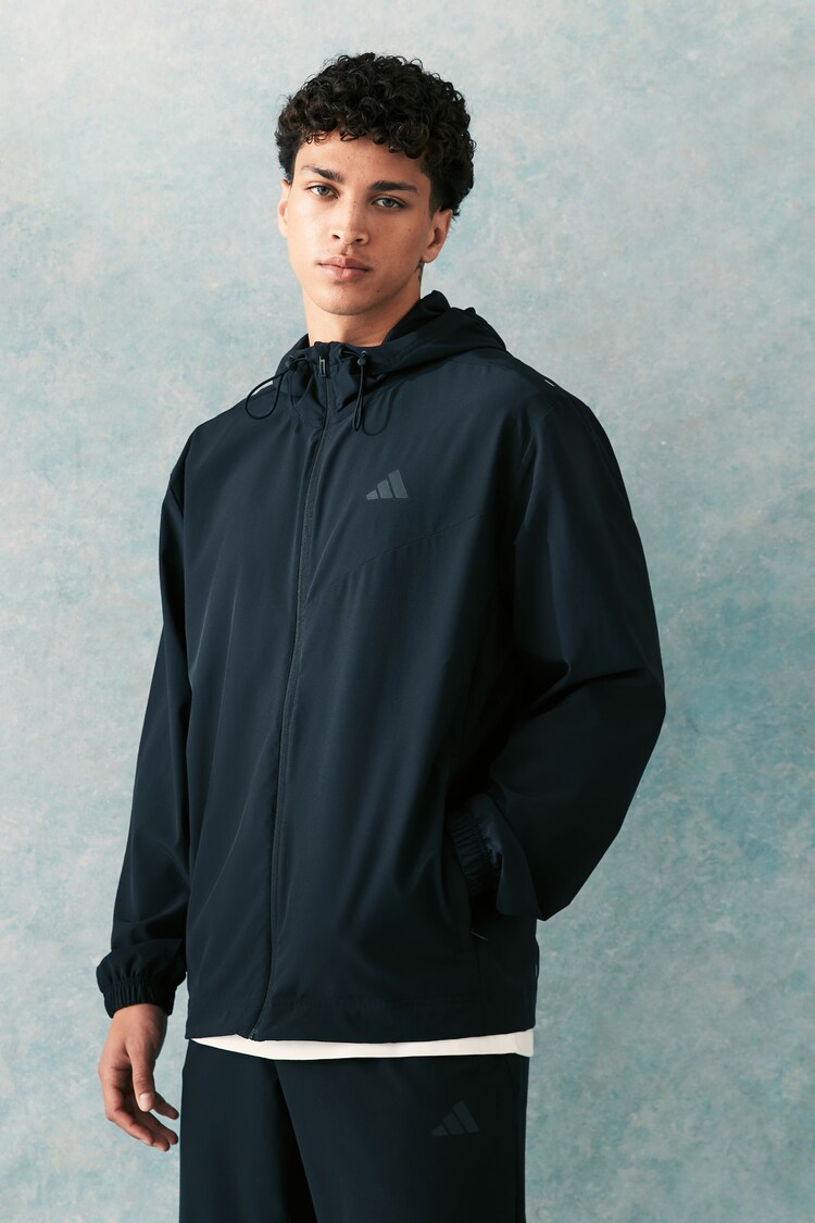 adidas Black Full-Zip Jacket - Image 1 of 1