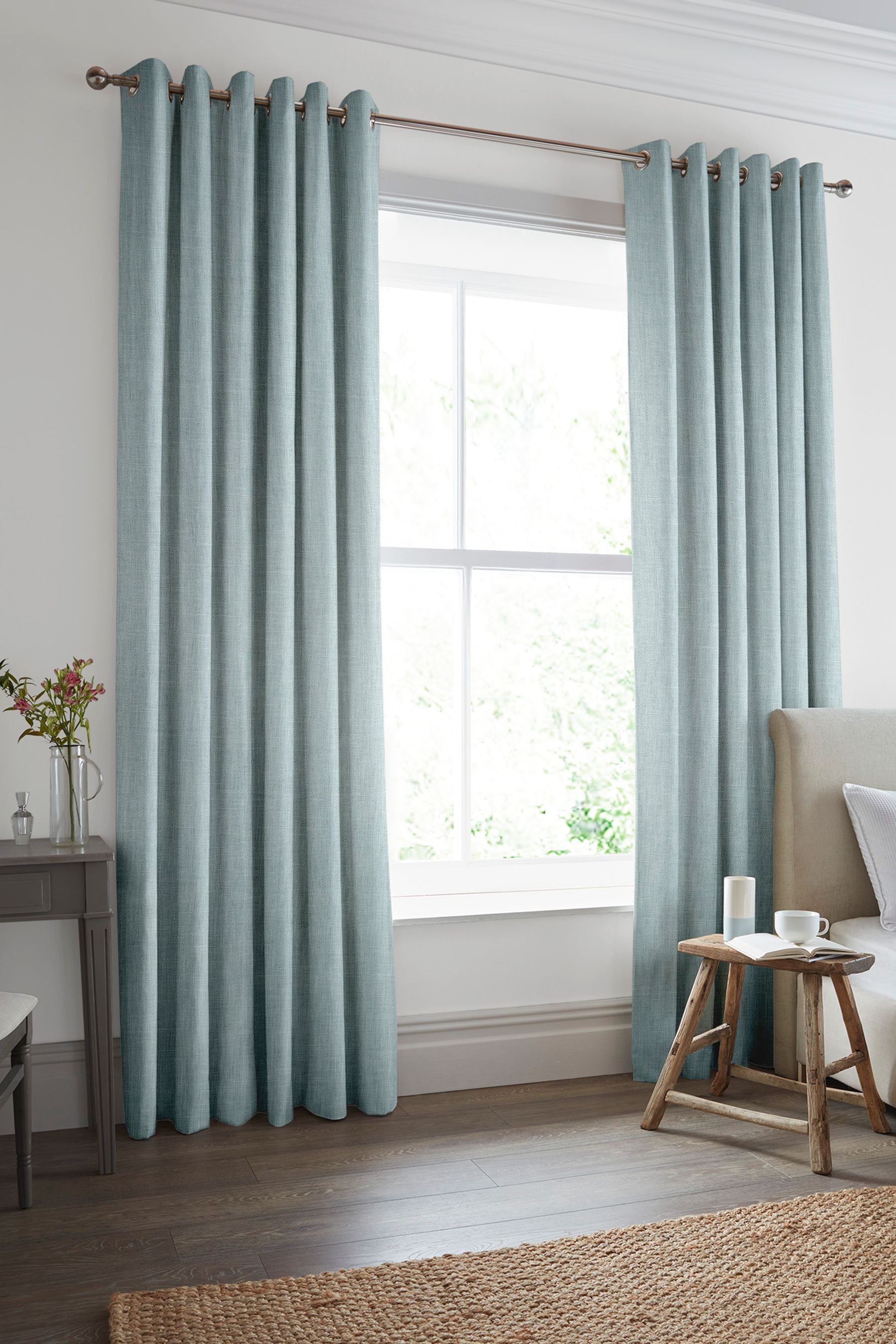 Buy Laura Ashley Blue Easton Made to Measure Curtains from the Next UK ...