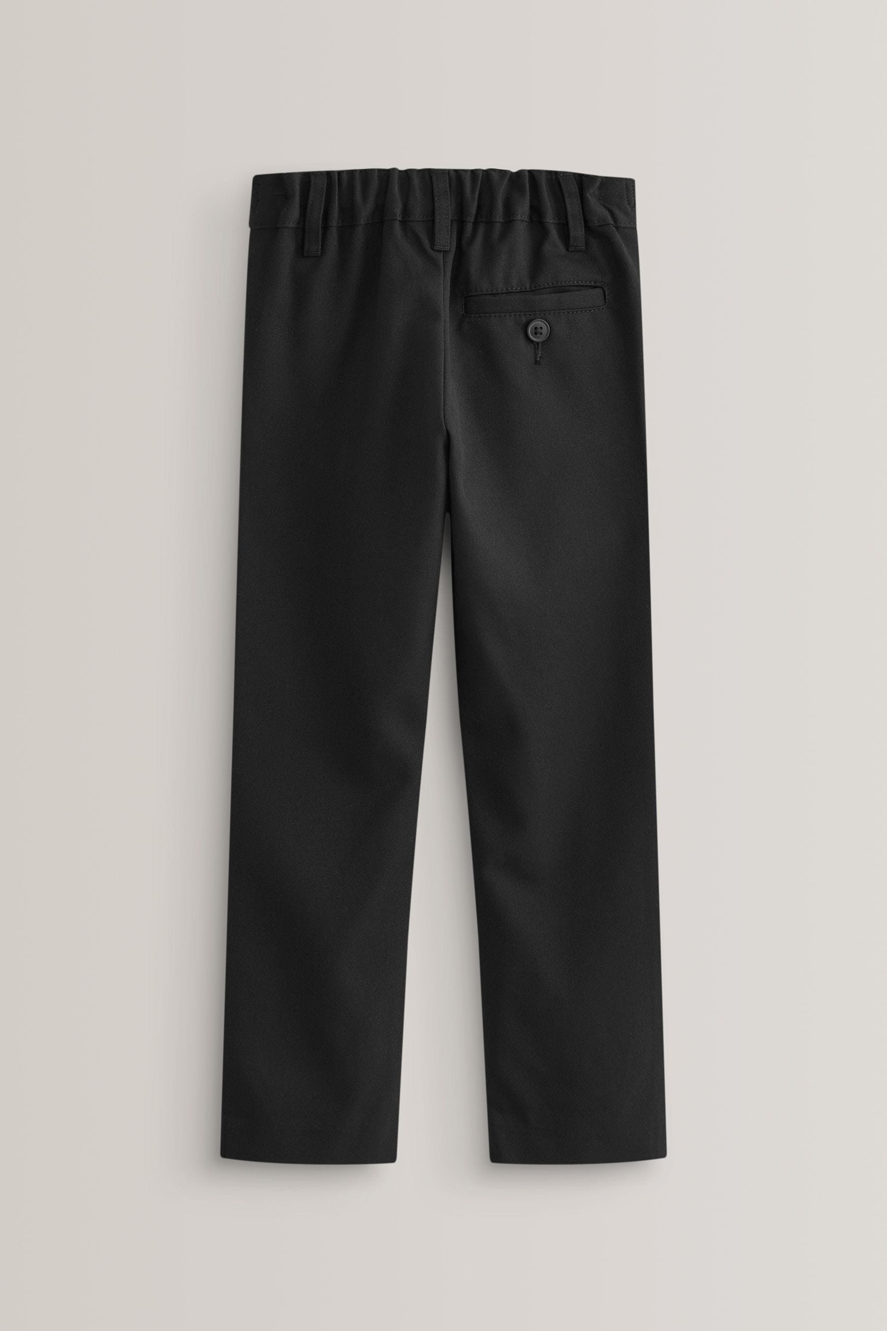 Buy Black Slim Waist School Formal Slim Leg Trousers (3-17yrs) from the ...