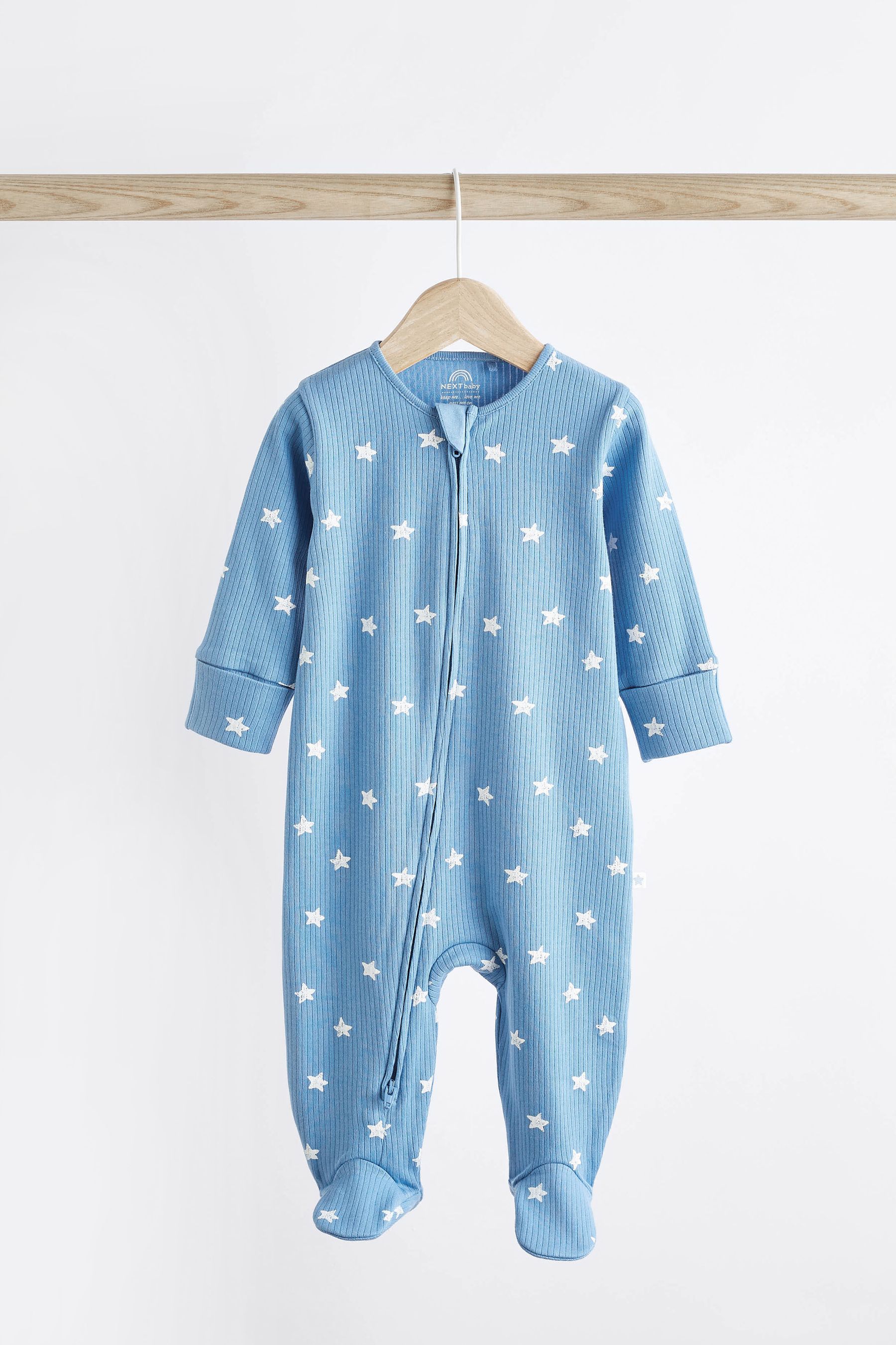 Buy Blue Bunny Baby Zipped Sleepsuit 4 Pack (0mths-2yrs) from the Next ...