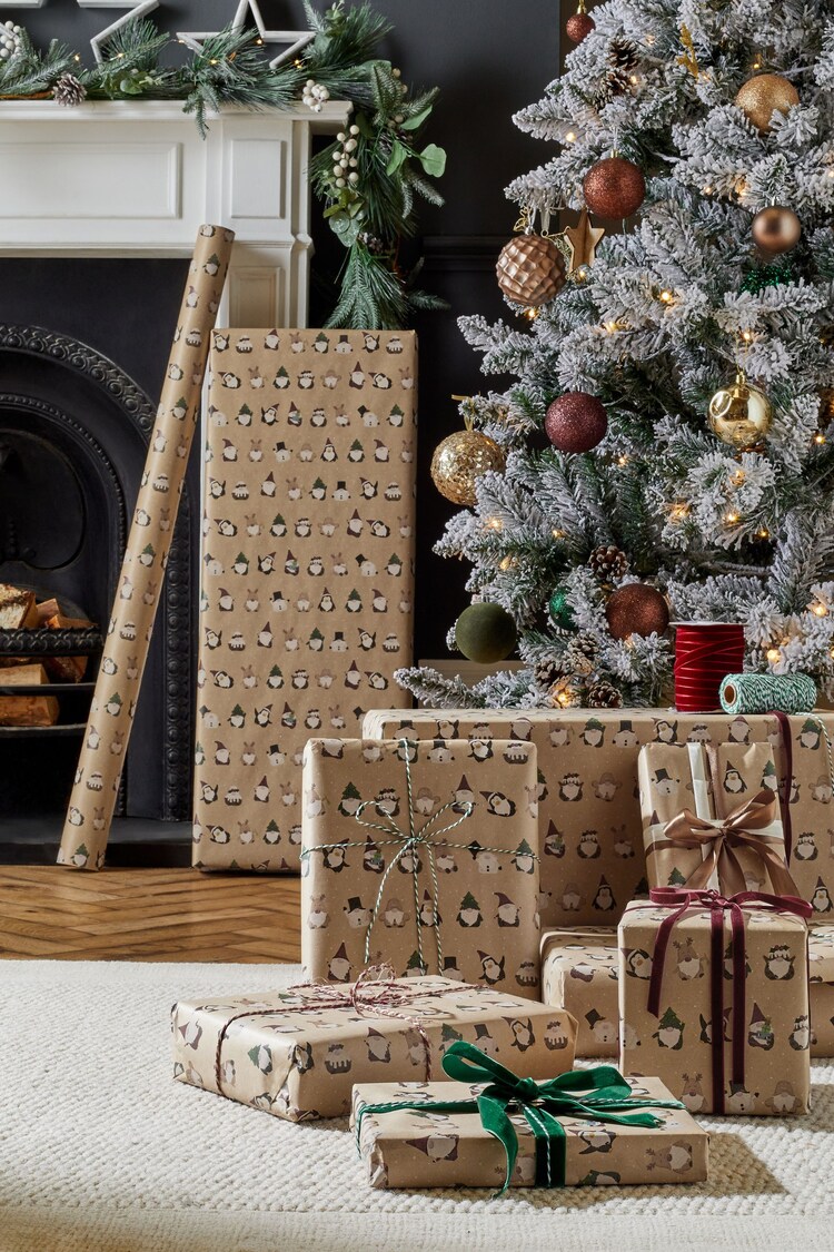 Gonks Craft Extra Wide, 10m Christmas Wrapping Paper - Image 1 of 1