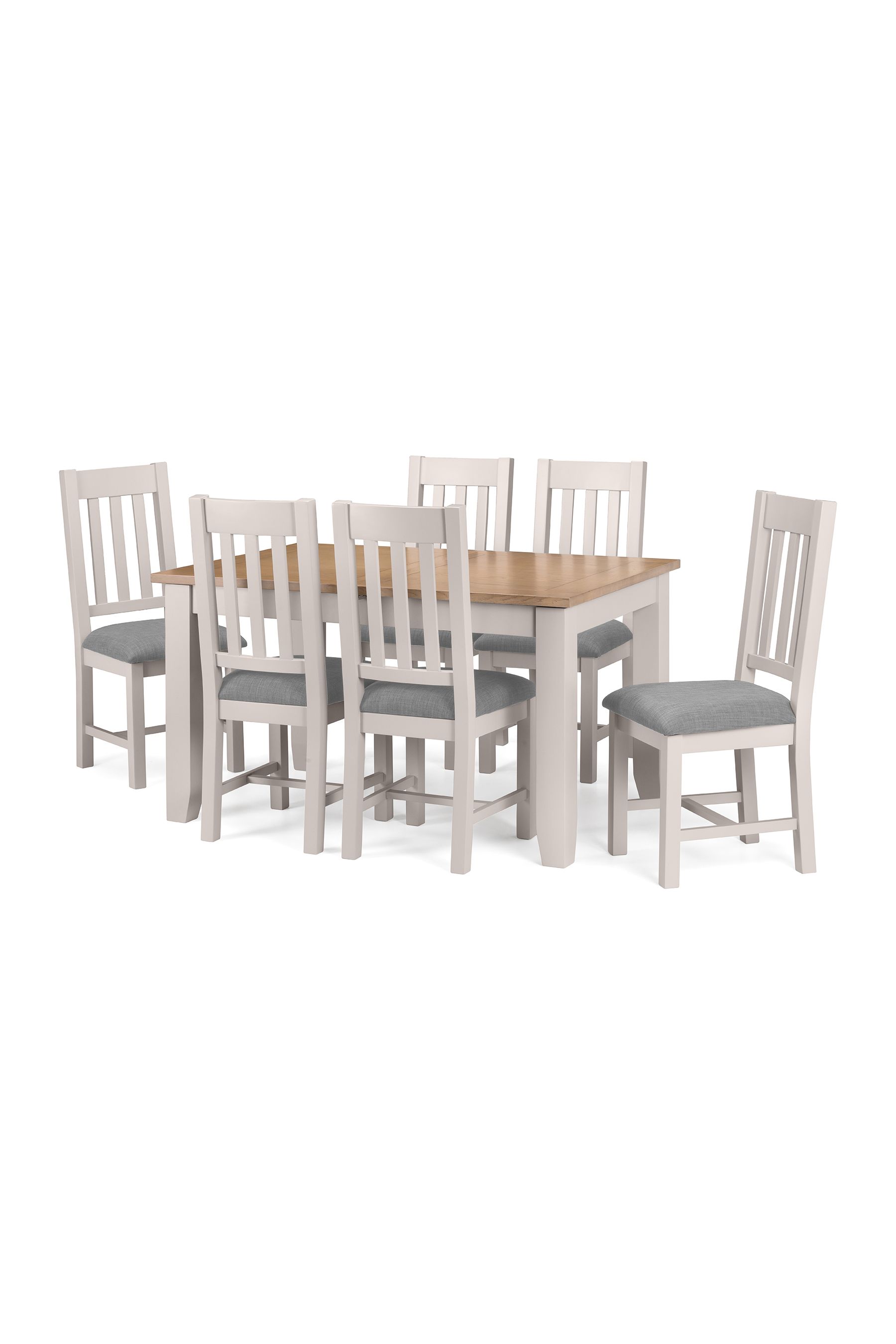Buy Julian Bowen Grey Richmond Dining Table And 6 Chairs Set from the Next UK online shop