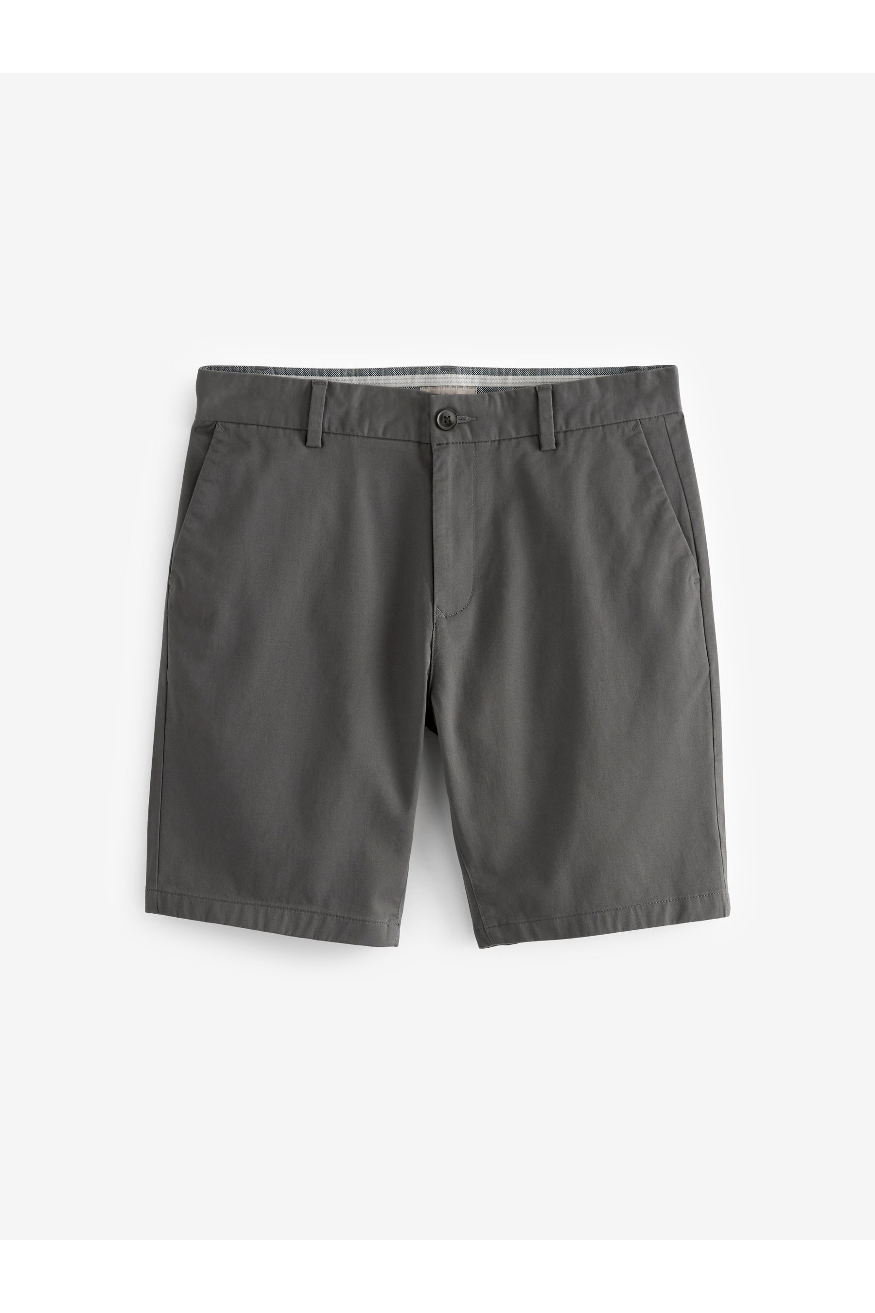 Buy Charcoal Grey Slim Fit Stretch Chinos Shorts from the Next UK ...