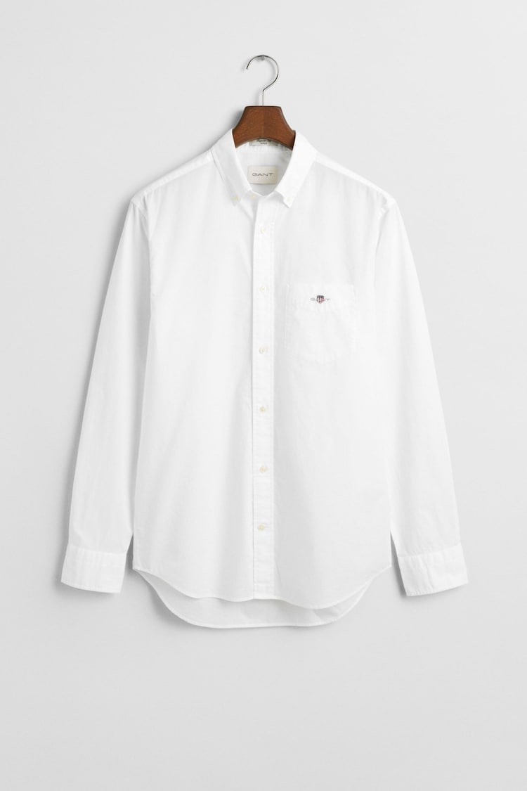 GANT White Regular Fit Poplin 100% Cotton Shirt - Image 1 of 1