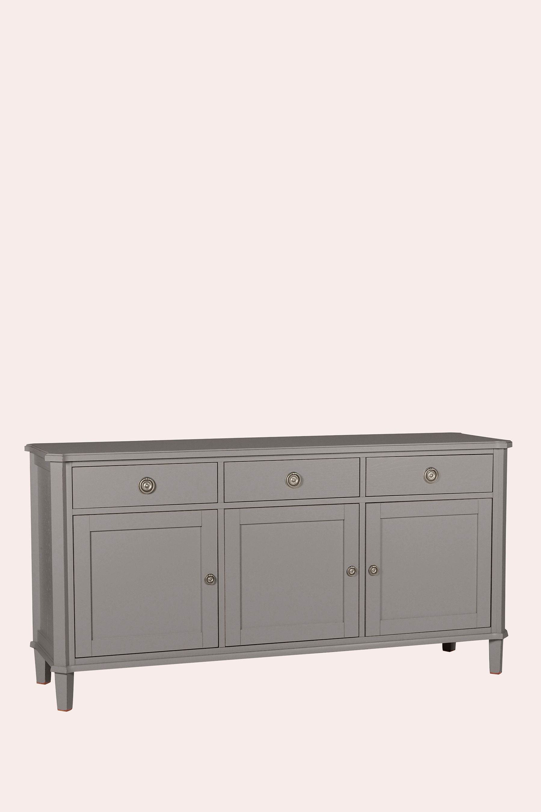 Buy Laura Ashley Pale Charcoal Henshaw Three Doors Three Drawers