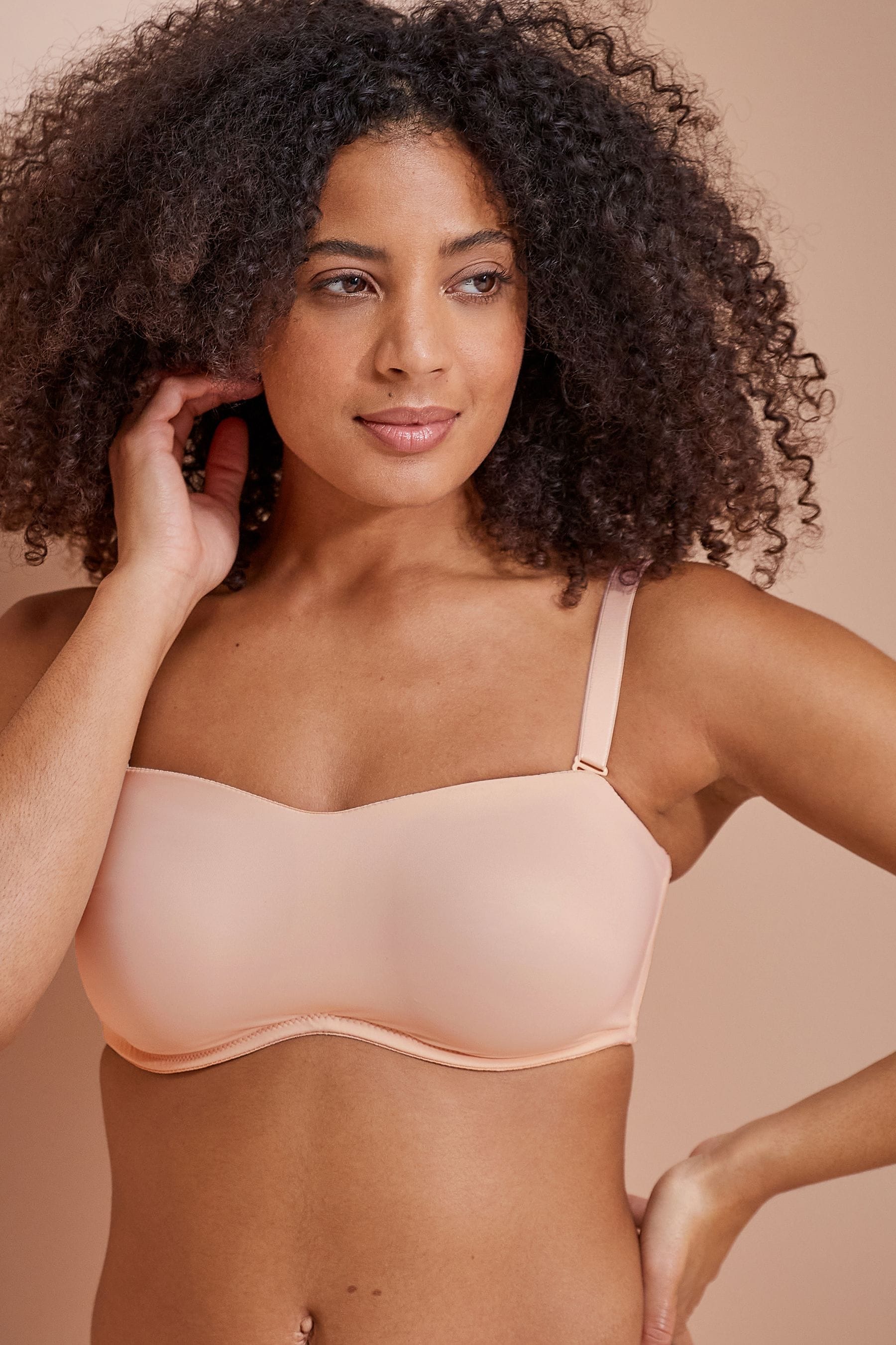 Buy Nude DD Plus Non Pad Minimise Strapless Bandeau Bra from Next Ireland