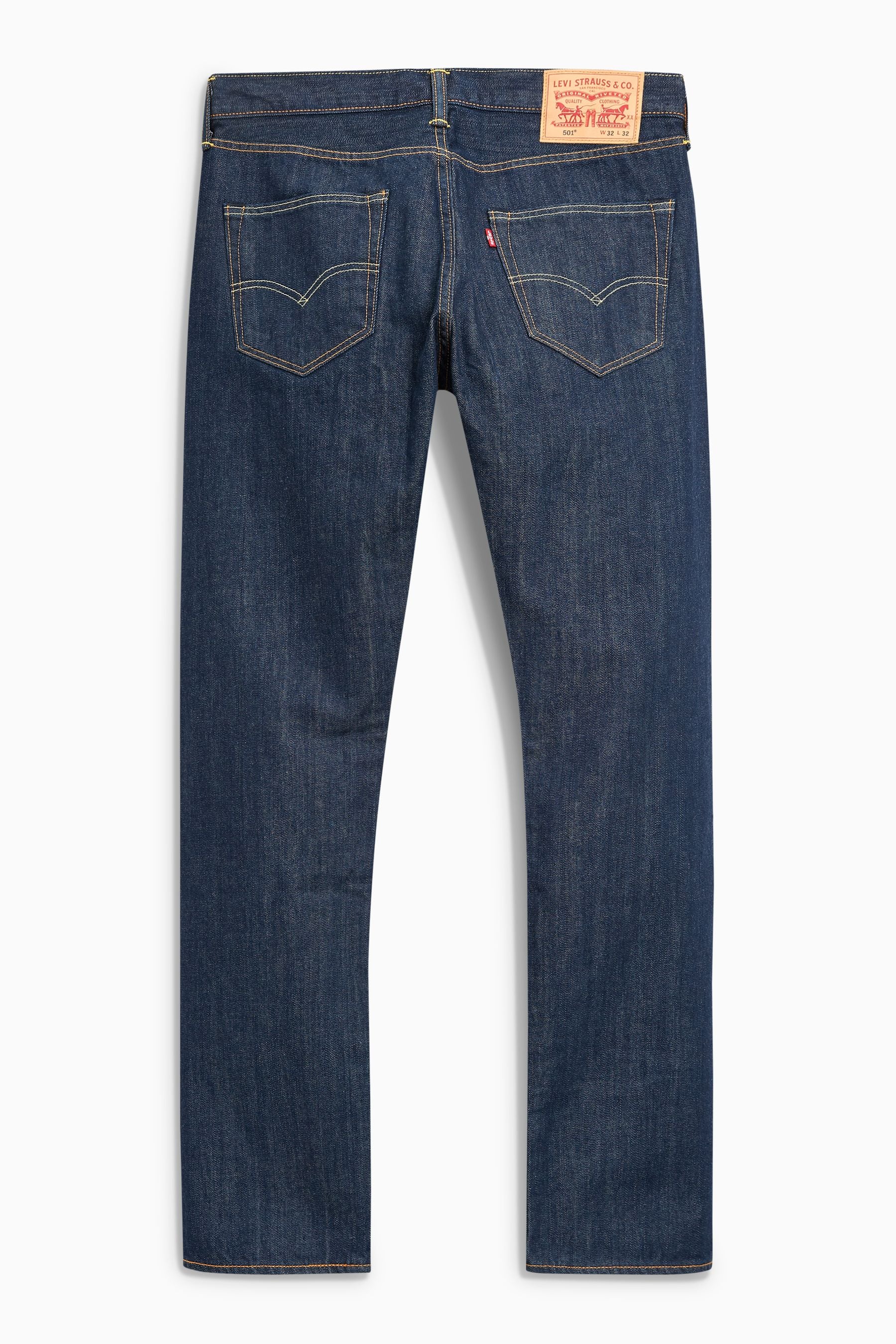 Buy Levi's® Marlon Dark Navy Blue Denim 501® Original Straight Jeans ...