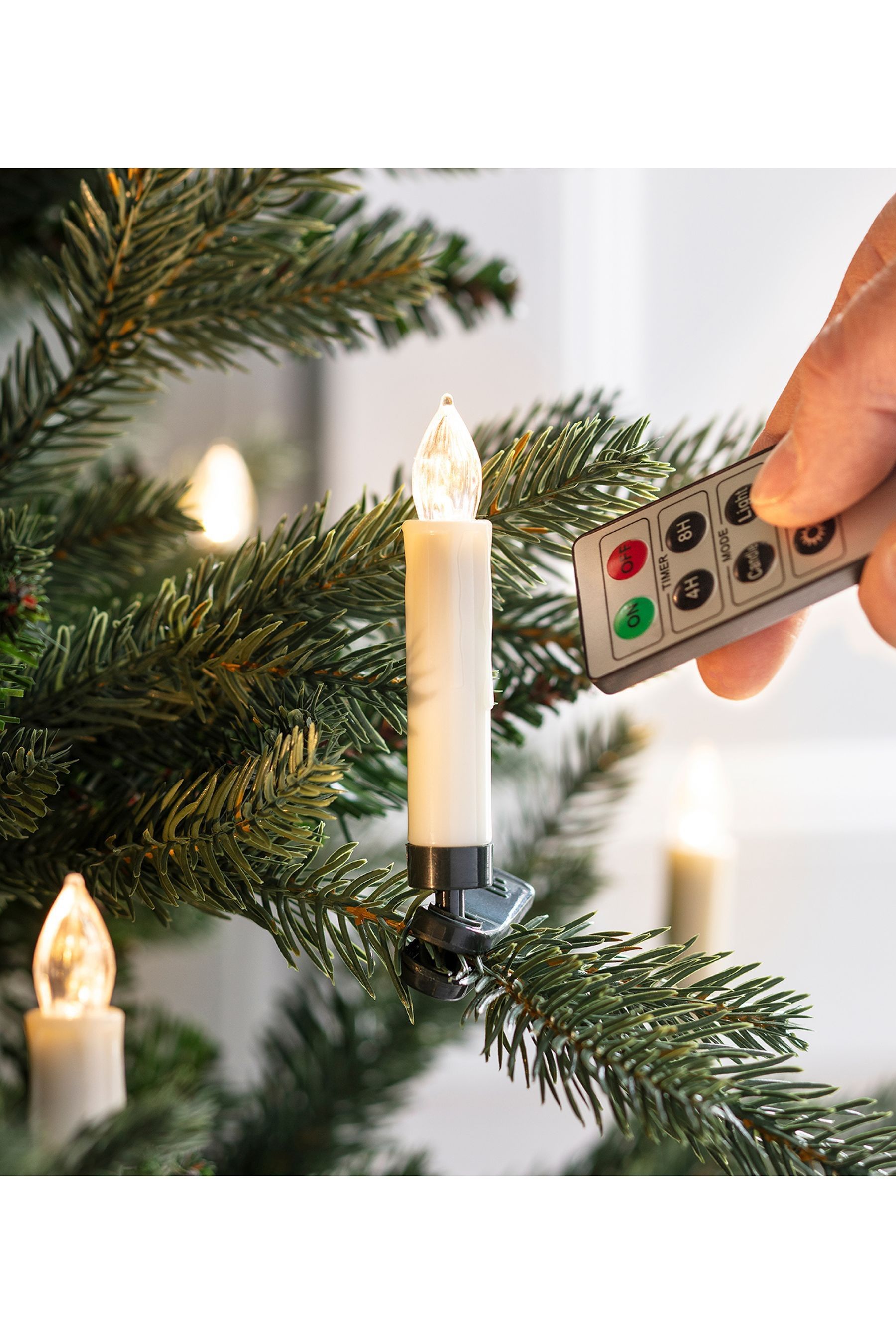 Buy Lights4fun Cream 20 Ivory Christmas Tree Candle Lights from the