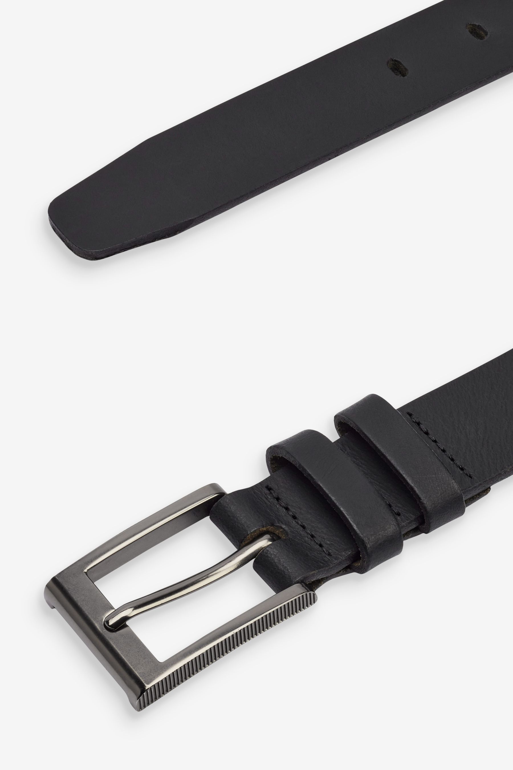 Buy Black Leather Belt from Next Qatar