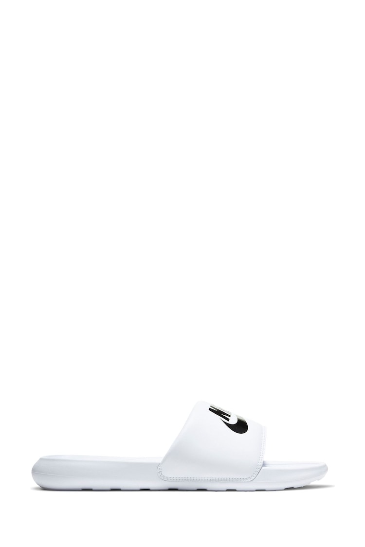 Nike White/Black Victori One Sliders - Image 1 of 1