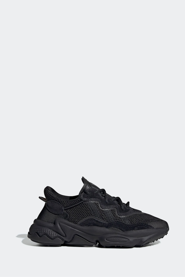 adidas Originals Black Ozweego Trainers - Image 1 of 1