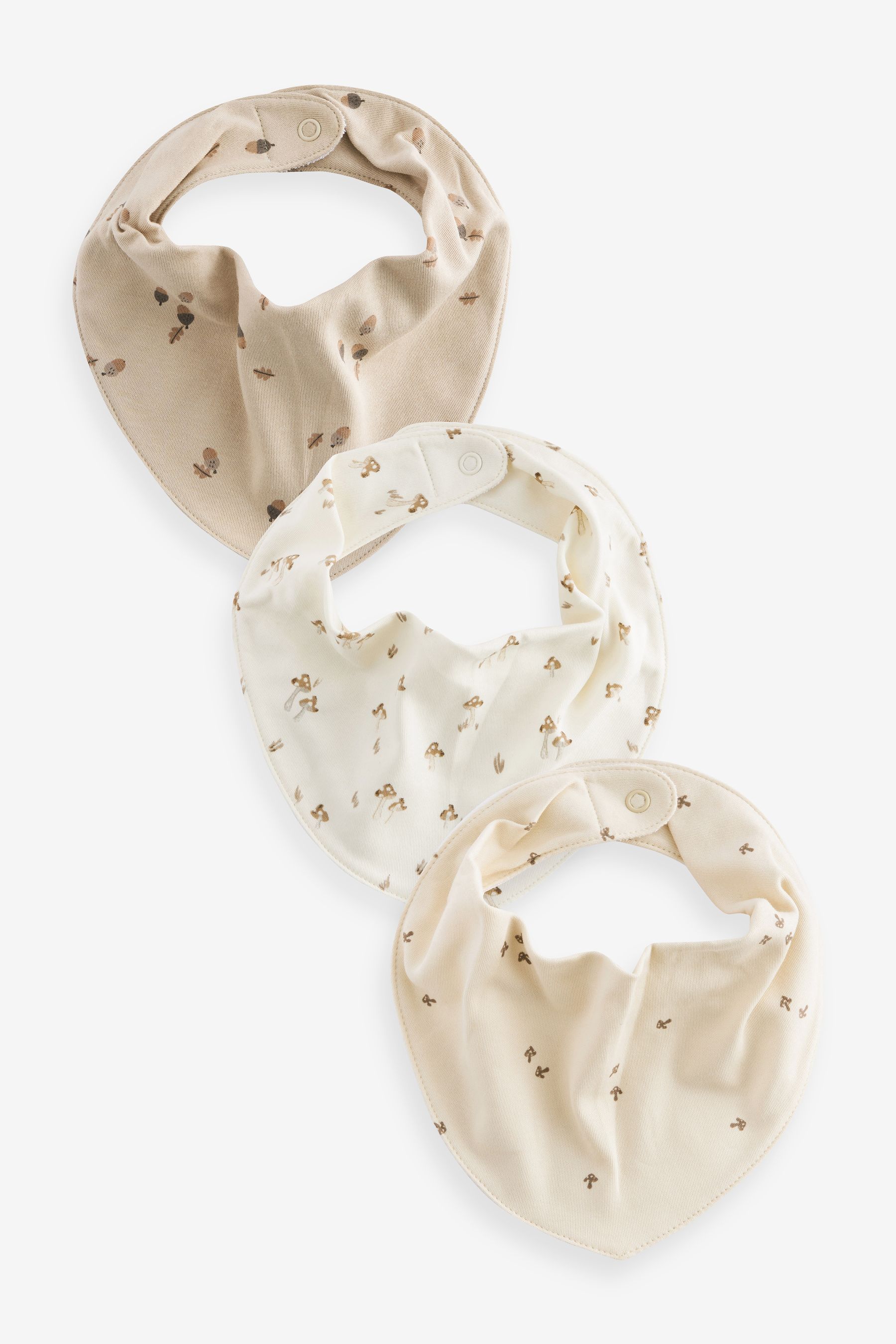 Buy Neutral Baby Dribble Bibs 3 Pack from the Next UK online shop