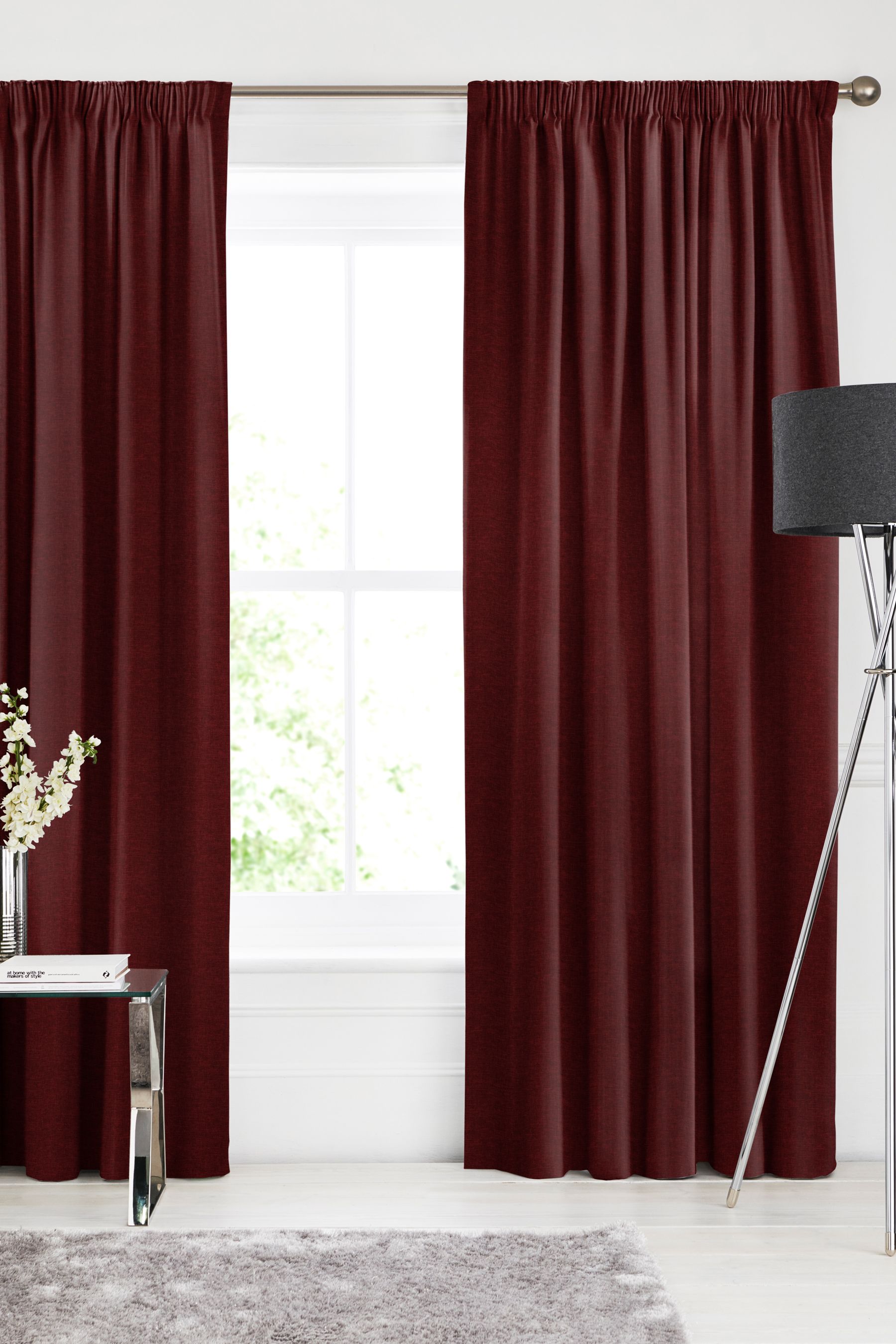 Buy Merlot Red Soho Made To Measure Curtains from the Next UK online shop