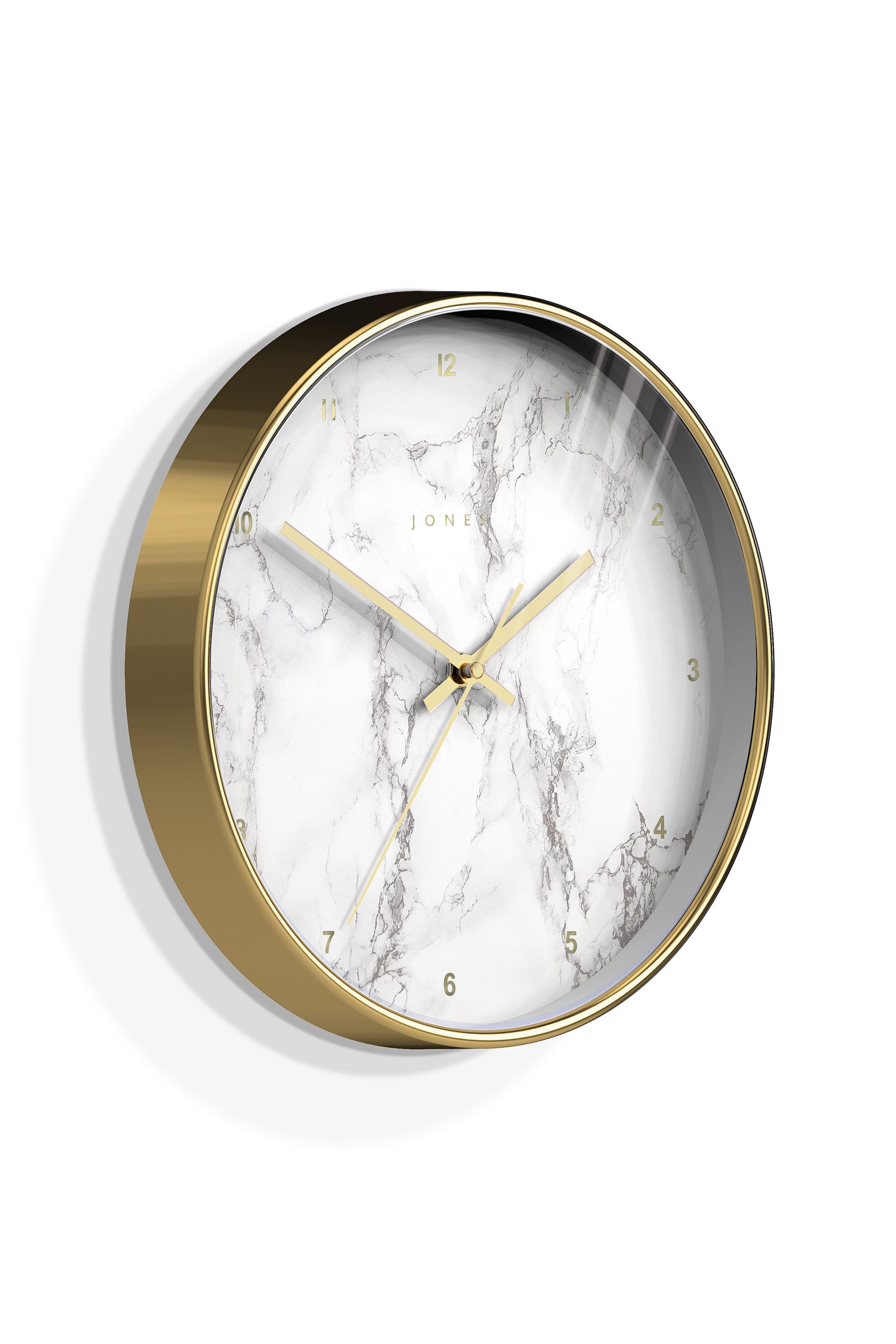 Buy Jones Clocks Gold Penny Gold Marble Dial Wall Clock from the Next