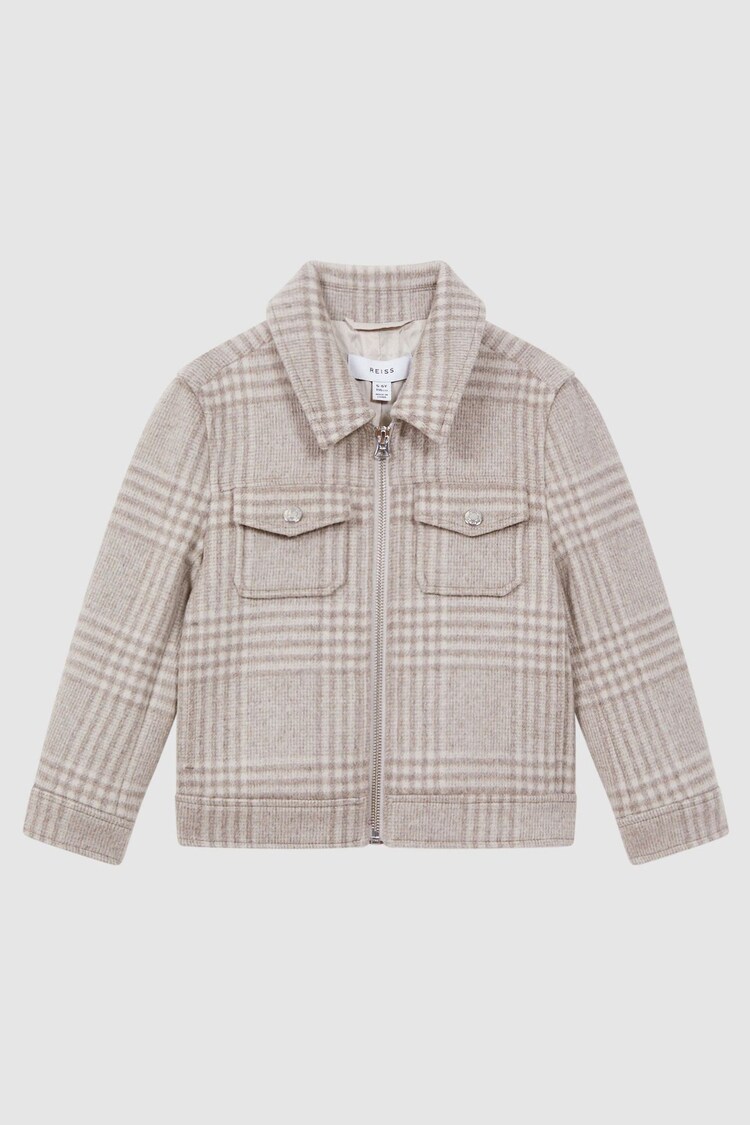 Reiss Peridoe Truckerjacke aus Wolle - Bild 1 von 1