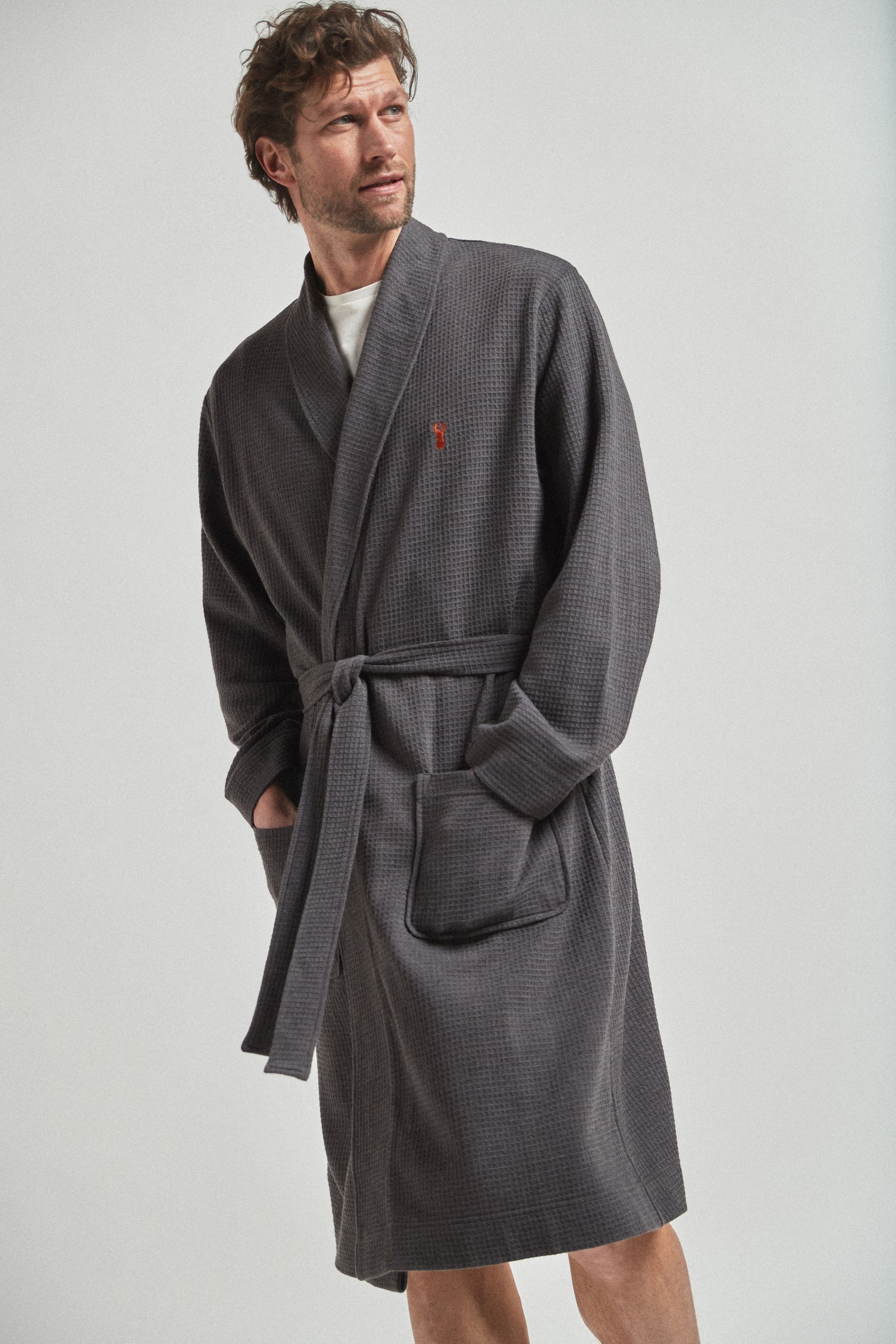 Buy Personalised Lightweight Waffle Dressing Gown from the Next UK