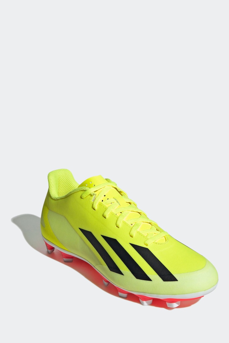 adidas Yellow Football X Crazyfast Club Flexible Ground Adult Boots - Image 1 of 1