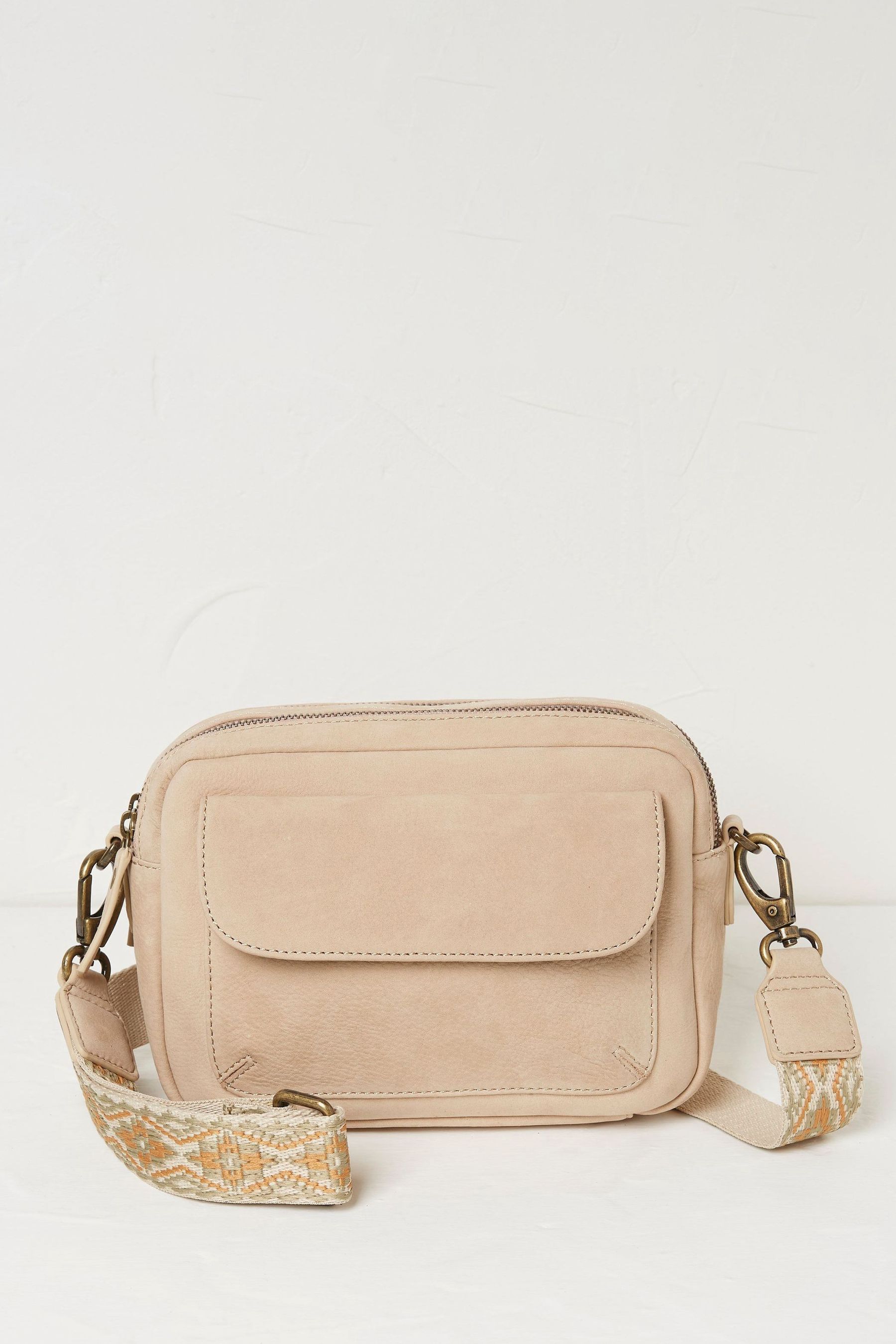 Buy FatFace Natural The Oslo Ornate Strap Camera Bag from the Next UK