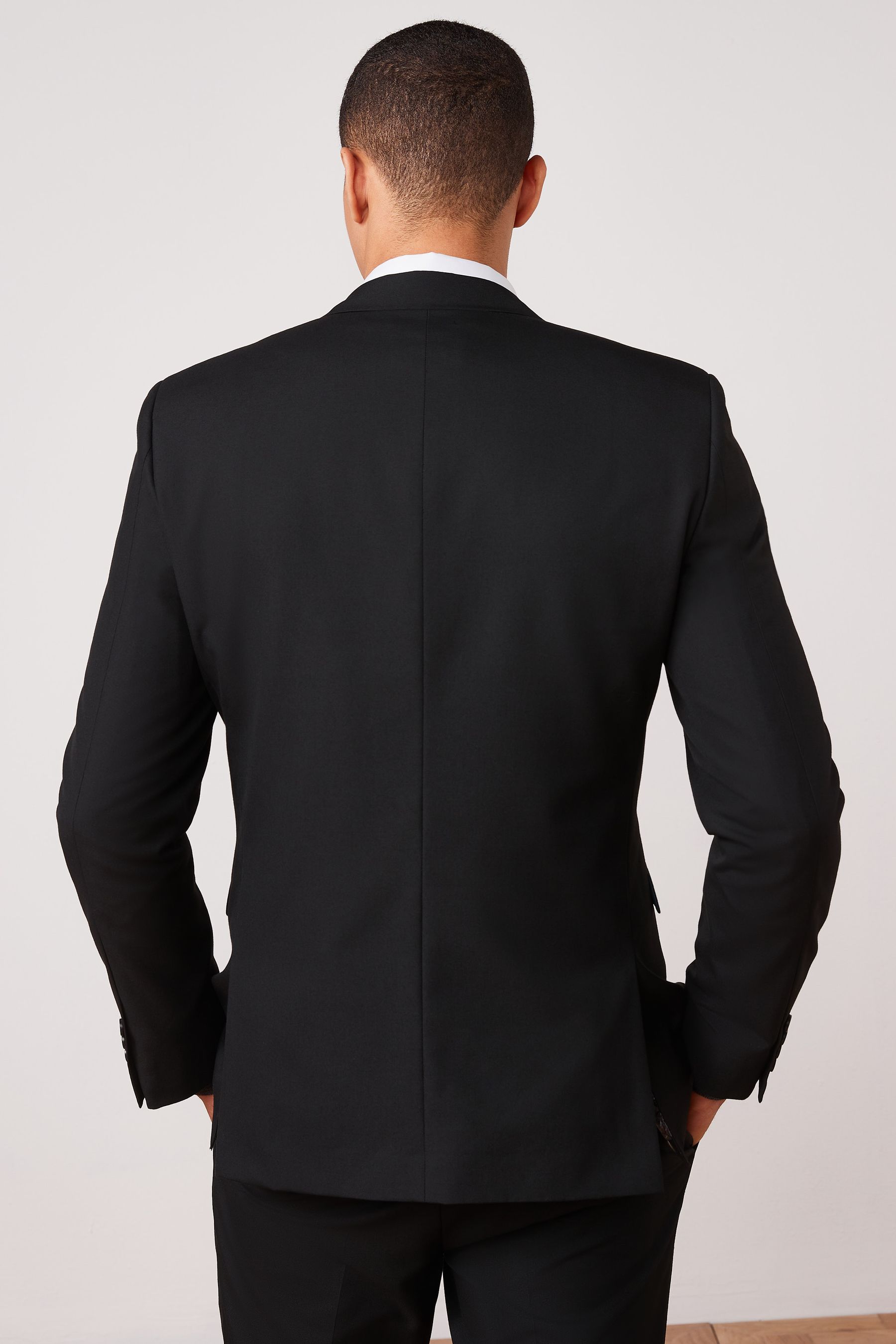 Buy Black Slim Two Button Suit Jacket from the Next UK online shop
