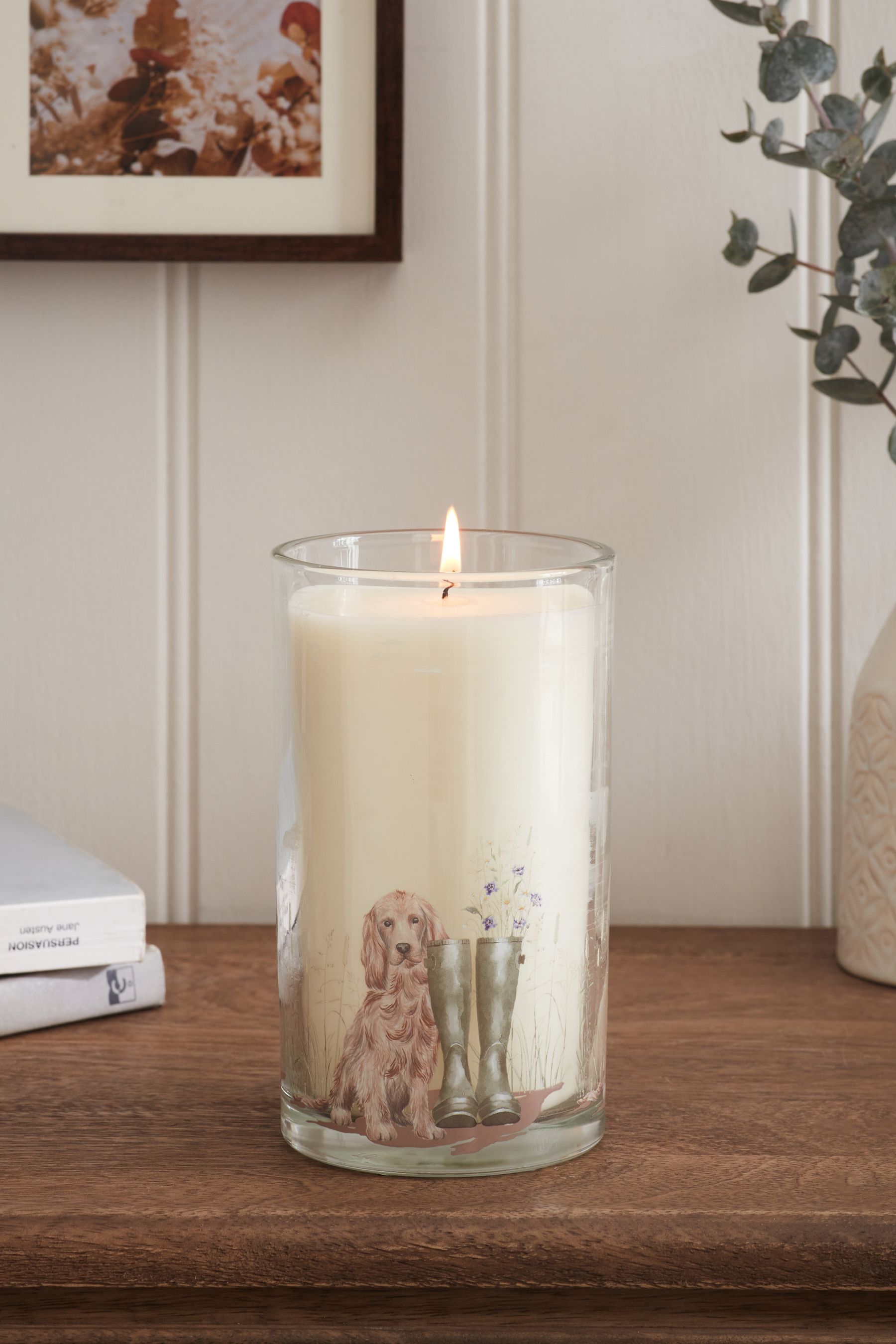Buy Cream Cooper the Cocker Spaniel White Jasmine Scented Candle from