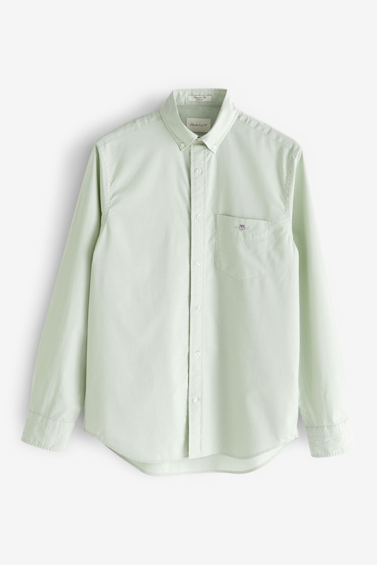 GANT Green Regular Fit Poplin 100% Cotton Shirt - Image 1 of 1