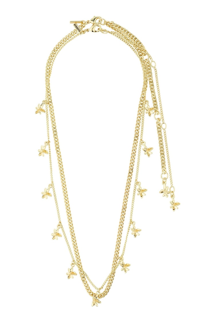 PILGRIM Gold RIKO Necklaces 2-in-1 Set with Flower Pendants - Image 1 of 1