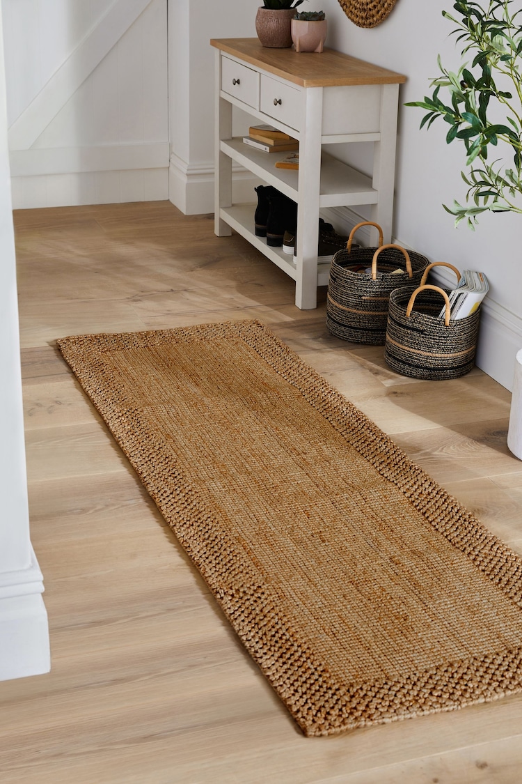 Natural Jute Border Runner - Image 1 of 1