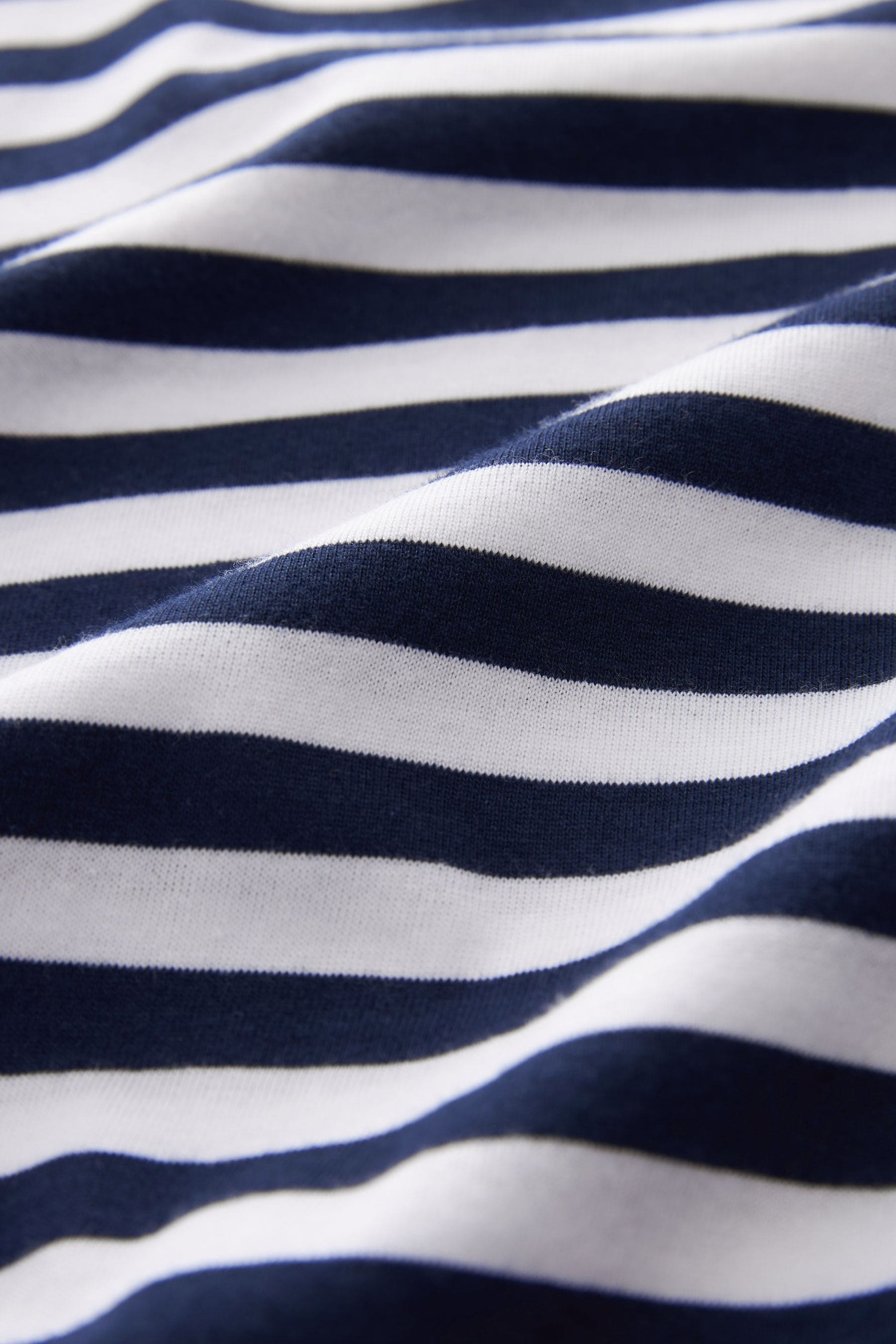Buy Navy Blue/White Stripe 100% Cotton Relaxed Capped Sleeve Tunic ...