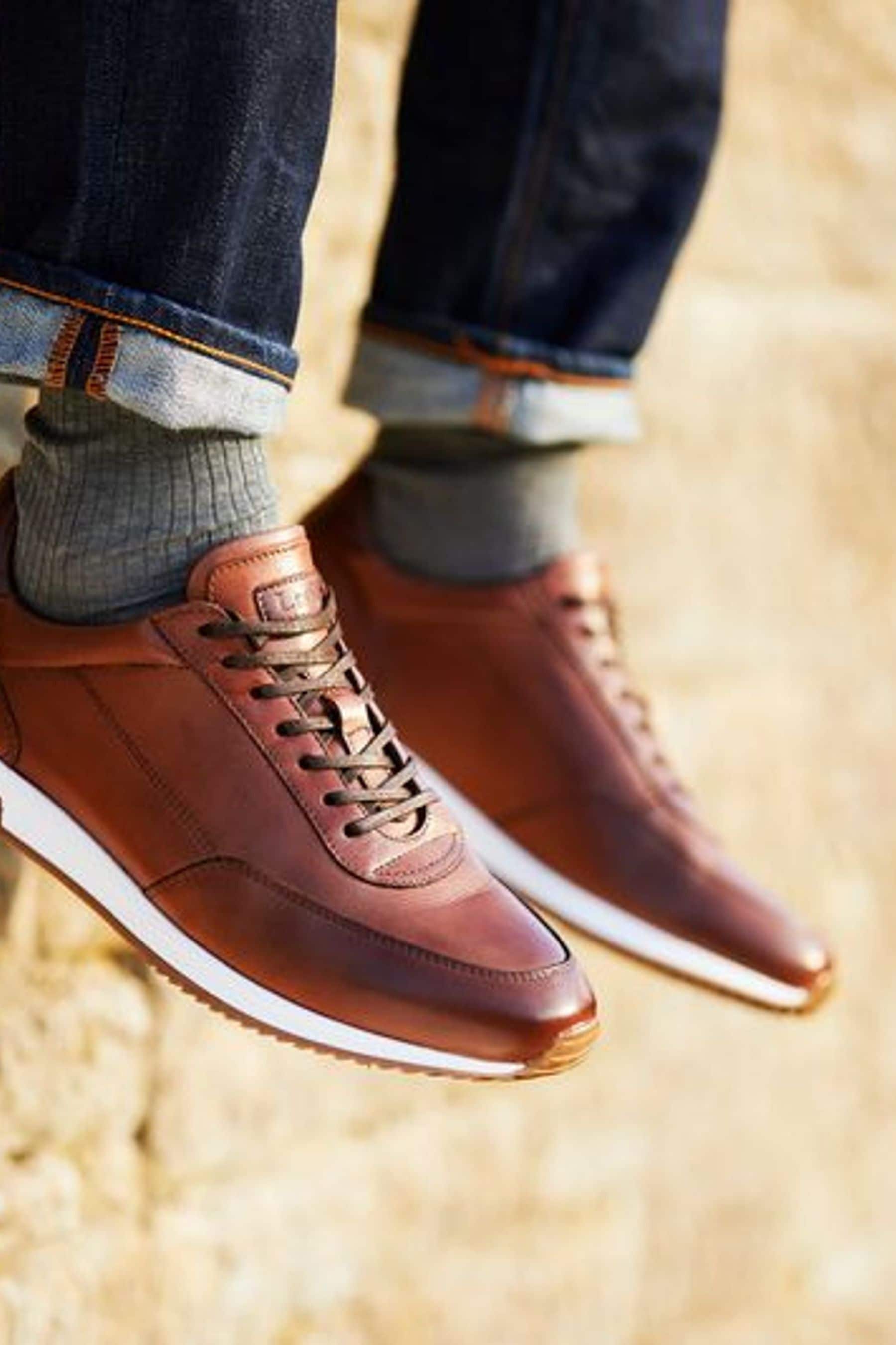 Buy Loake Bannister Leather Trainers from the Next UK online shop