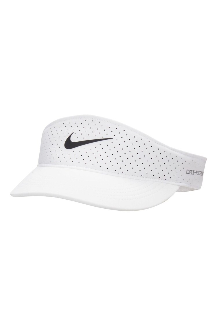 Nike White Dri-FIT ADV Ace Tennis Visor Hat - Image 1 of 1