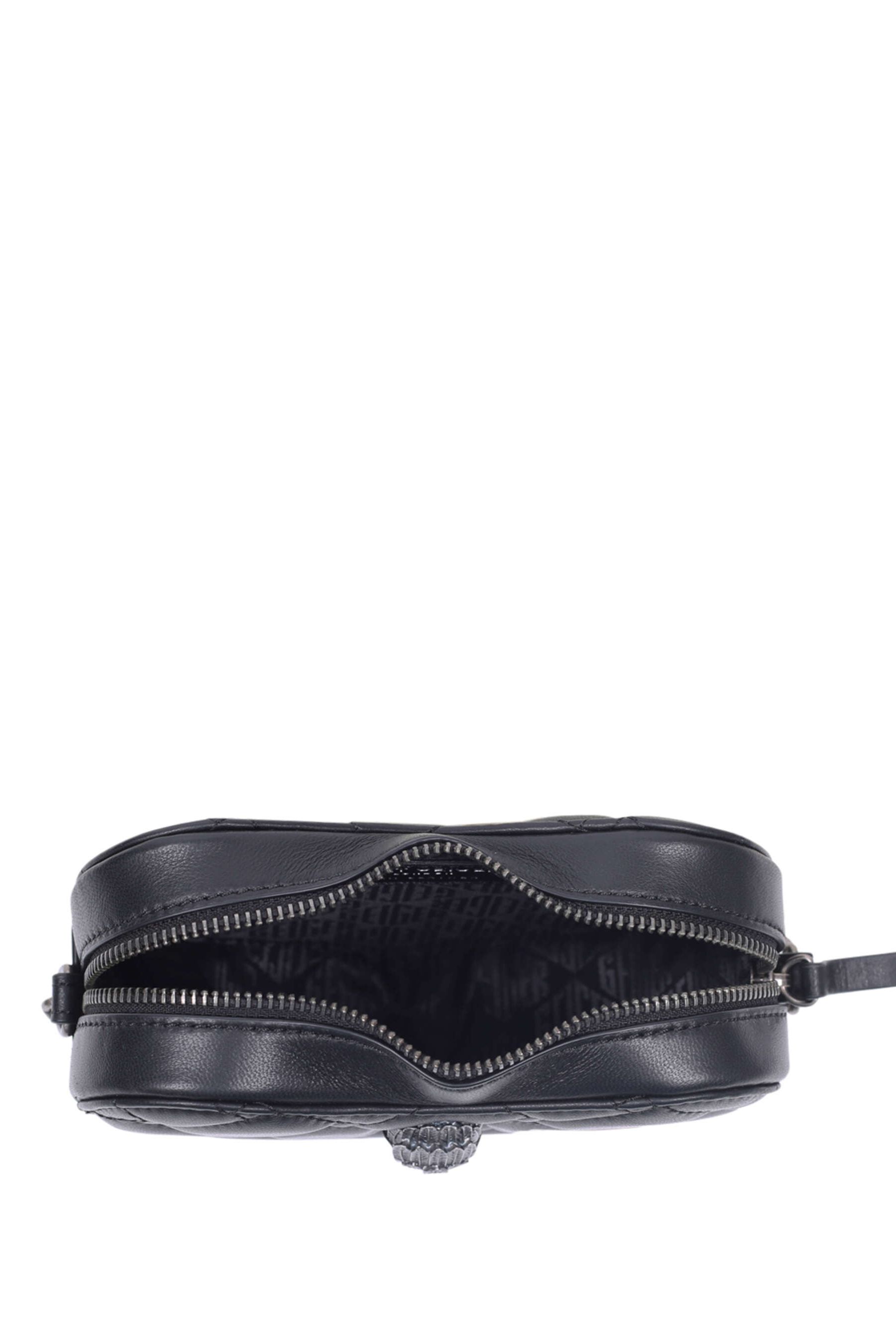 Buy Kurt Geiger London Black Kensington Heart Cross Body Bag from the