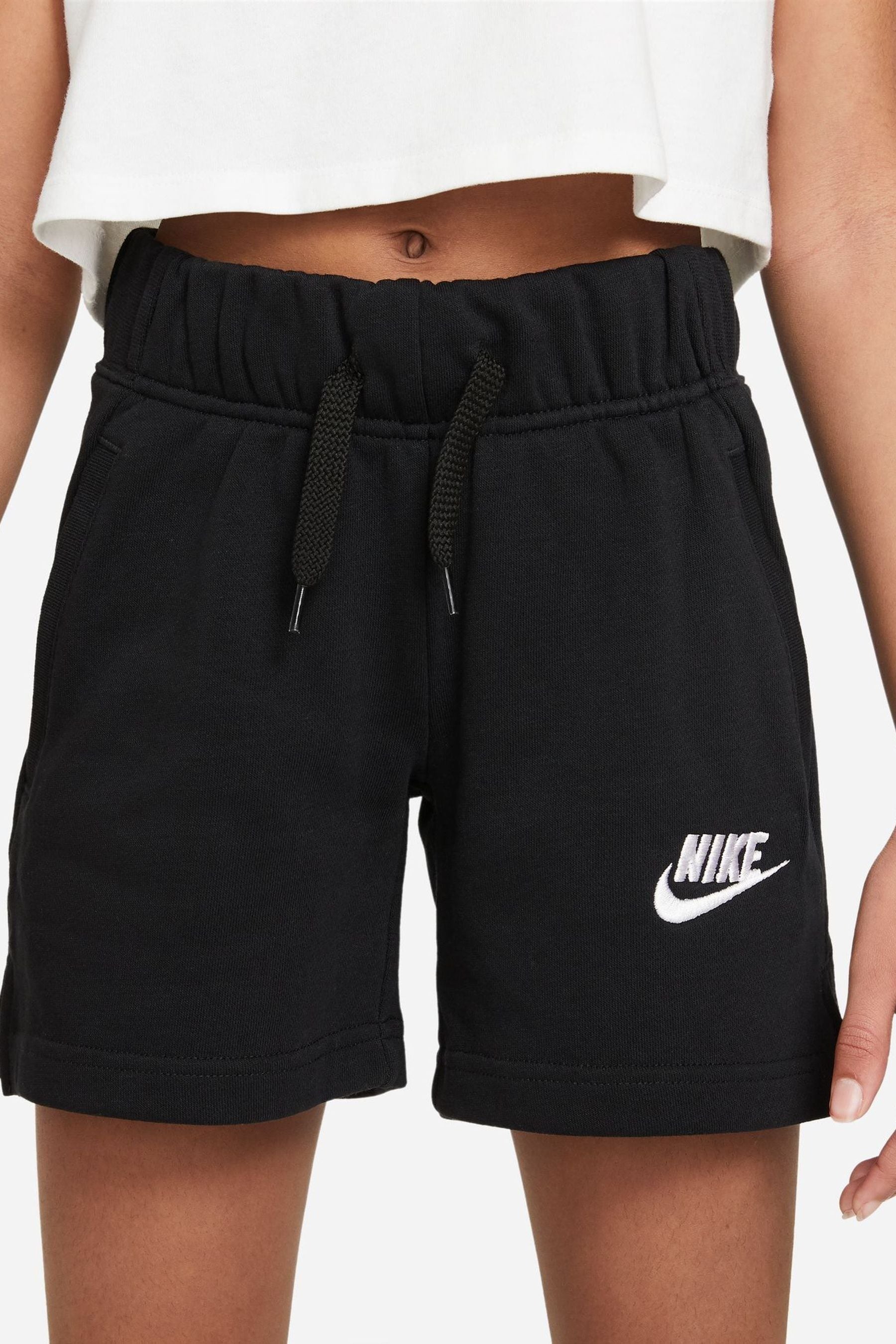 Buy Nike Black Club French Terry 5 Inch Shorts from the Next UK online shop