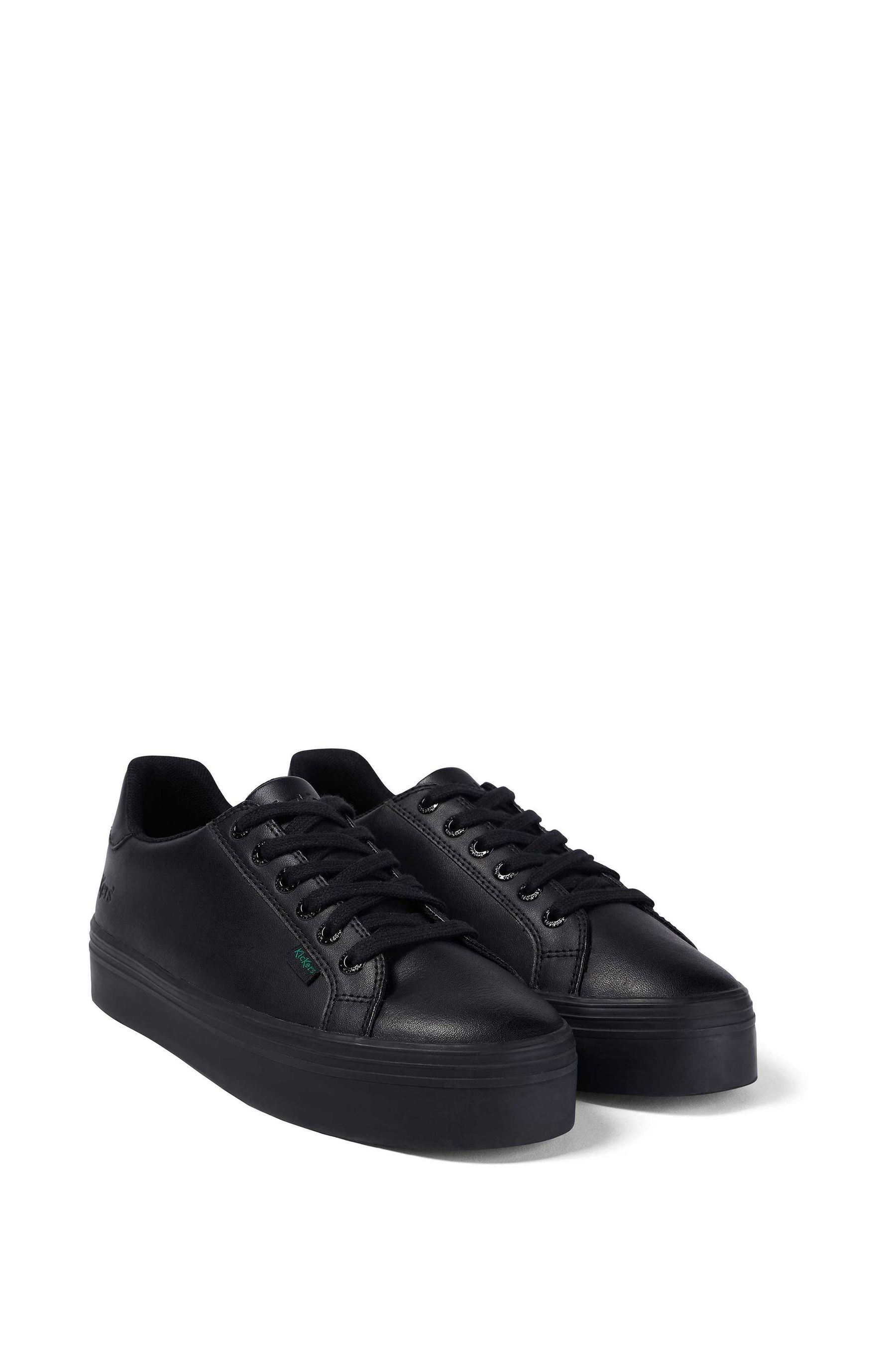 Kickers Stack Up Buy Kickers Youth Tovni Stack Leather Black Shoes from the Next UK ...