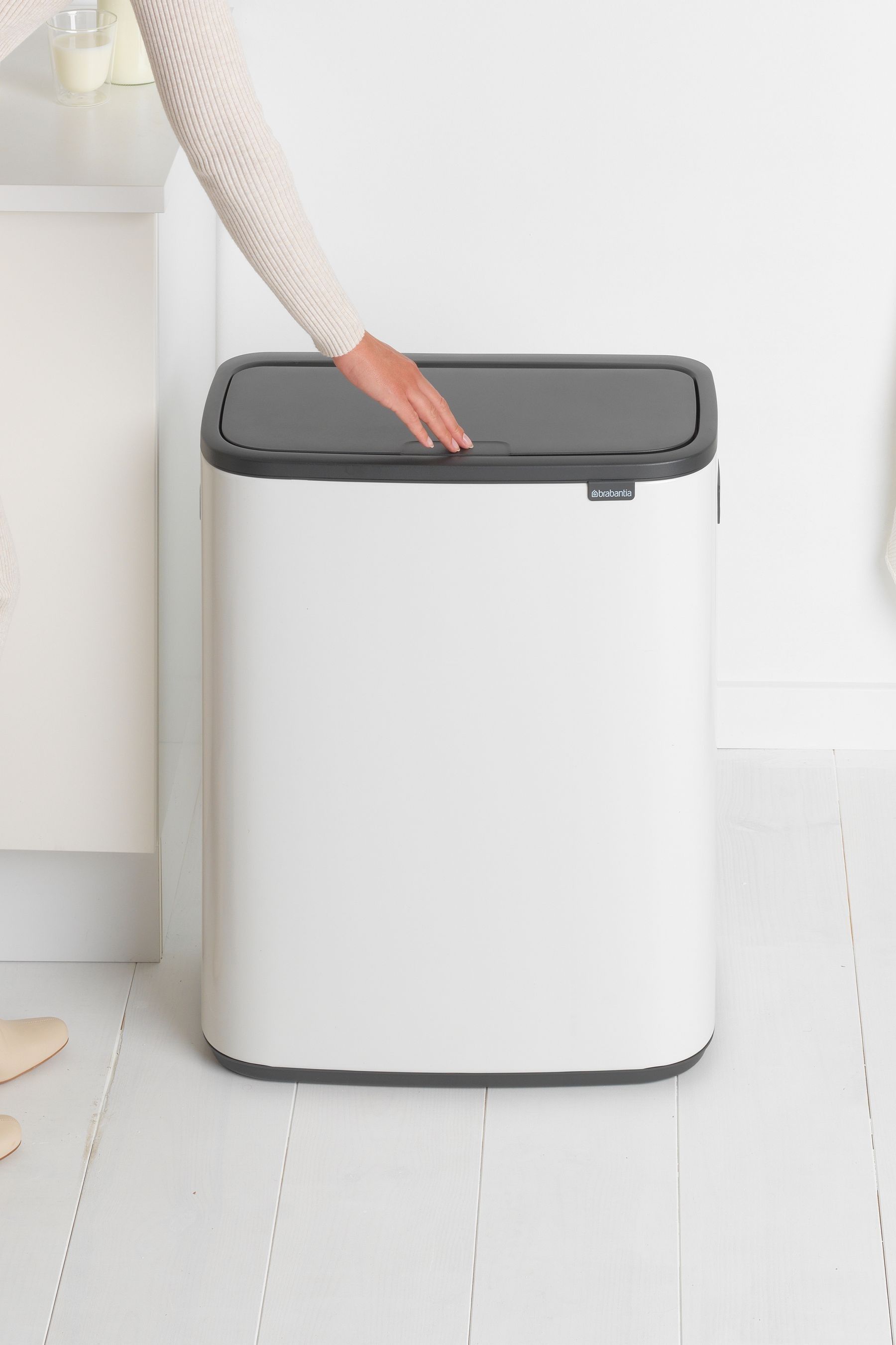 Buy Brabantia White Bo Touch 60L Bin from the Next UK online shop